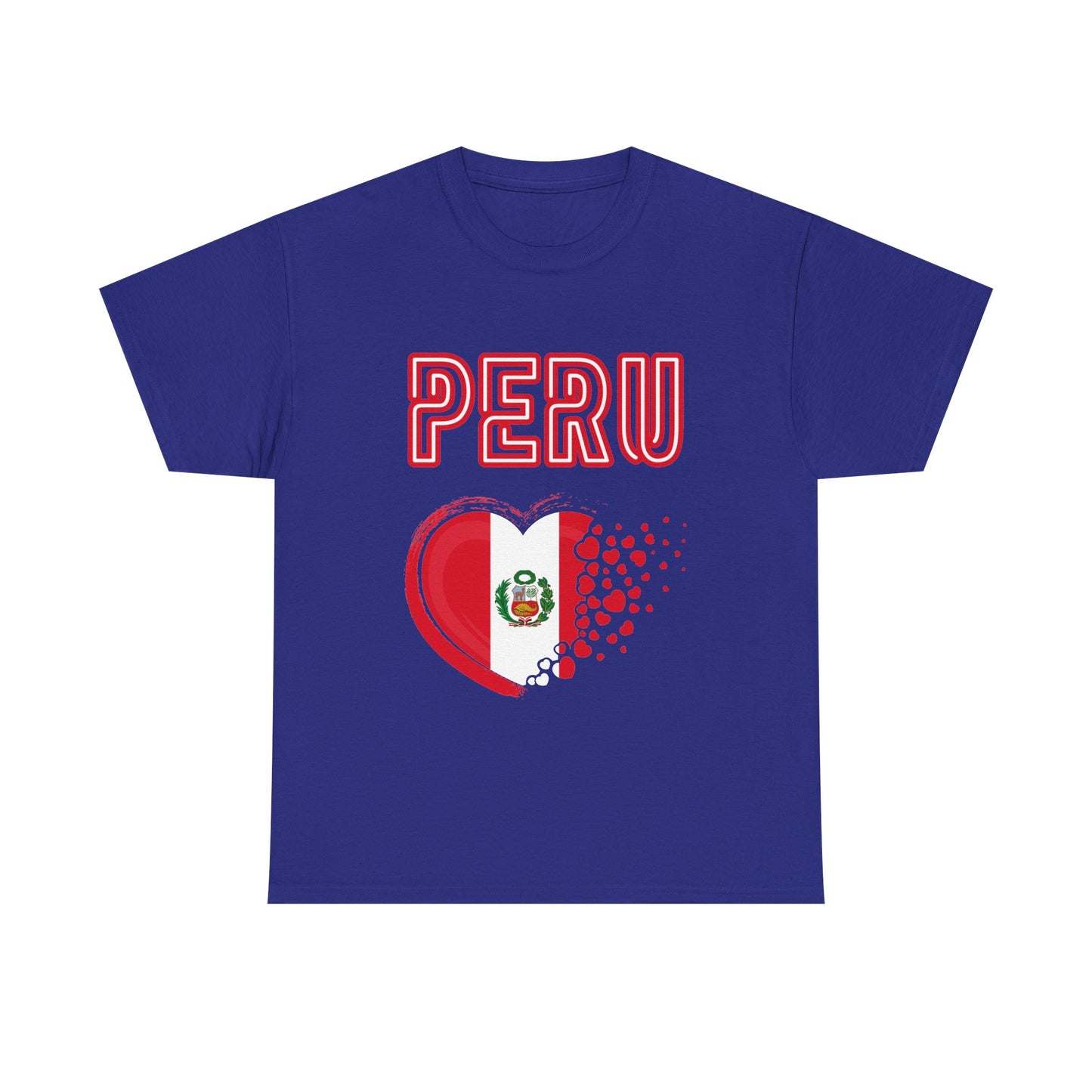 Best Peru Heart Flag T-Shirt - Peruvian Pride Tee