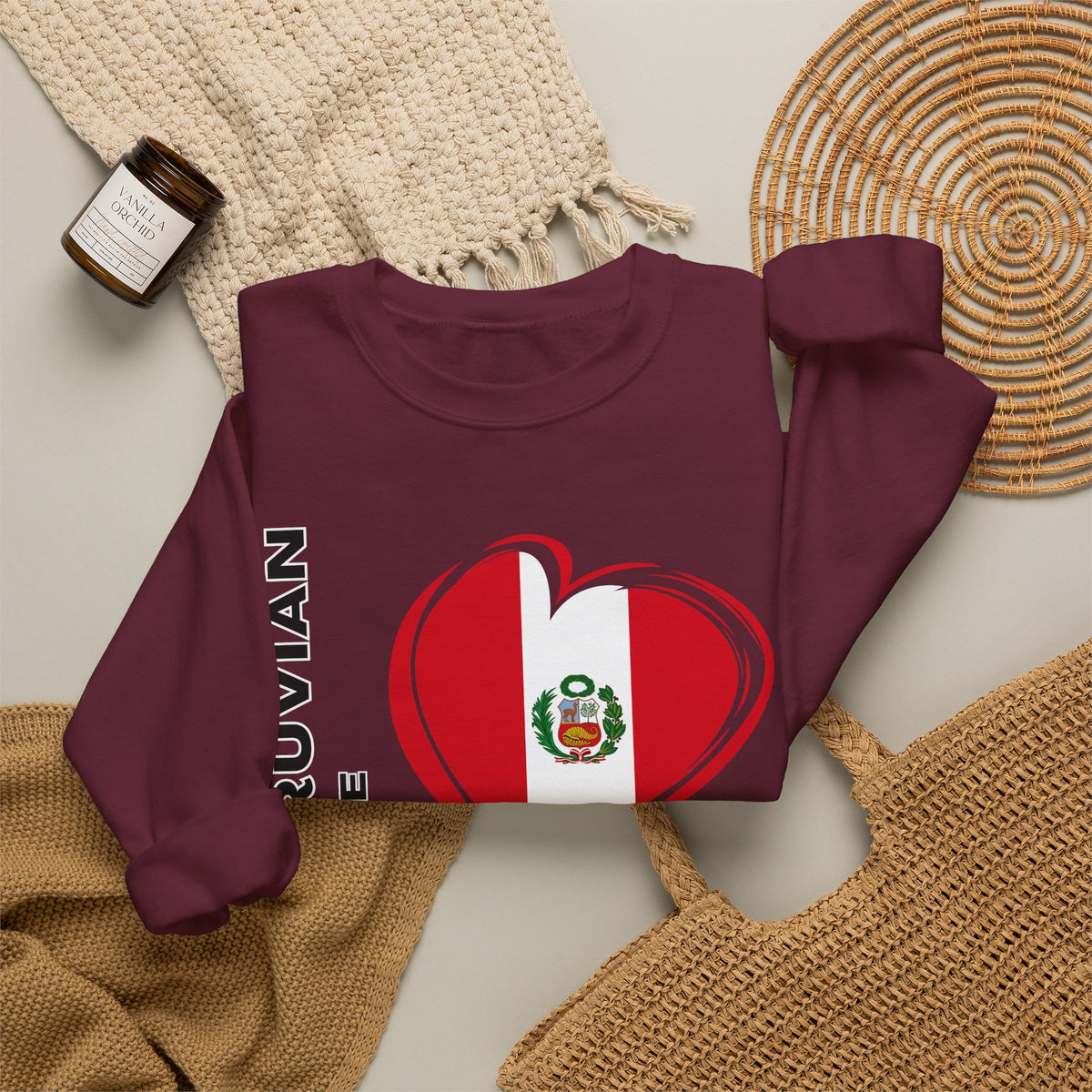 Copy of Best I Love Peru Sweatshirt - Andean Textile Crewneck Gift