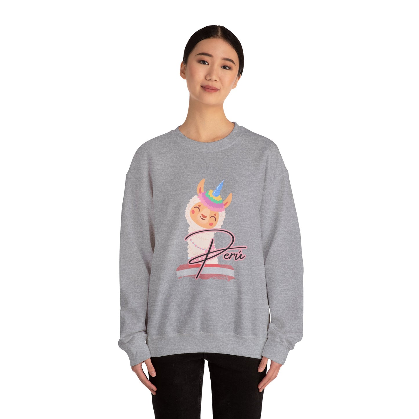 Best Unisex Sweatshirt Peruvian Inspired "Llama Unicorn"