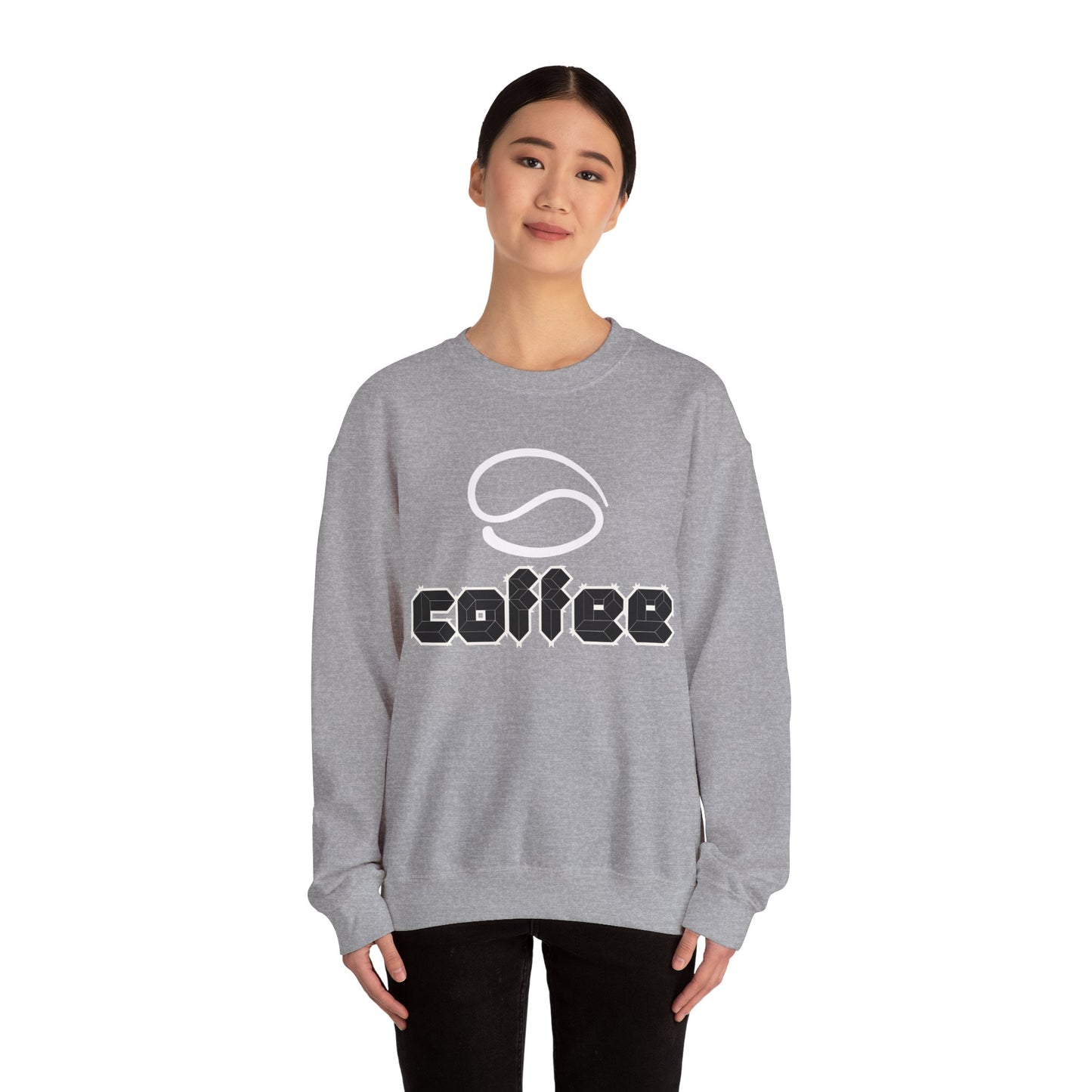 🔴☕ Bold Coffee Sweatshirt USA | Eco-Friendly Unisex Coffee Sweater