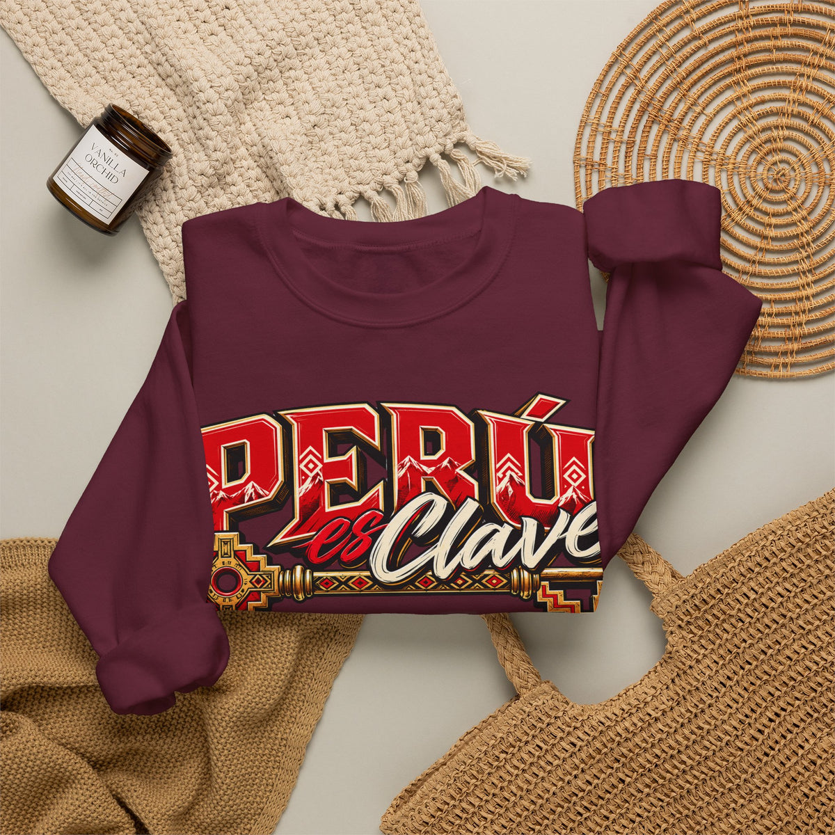 Best Perú es Clave Sweatshirt - Gold Key & Andes Crewneck