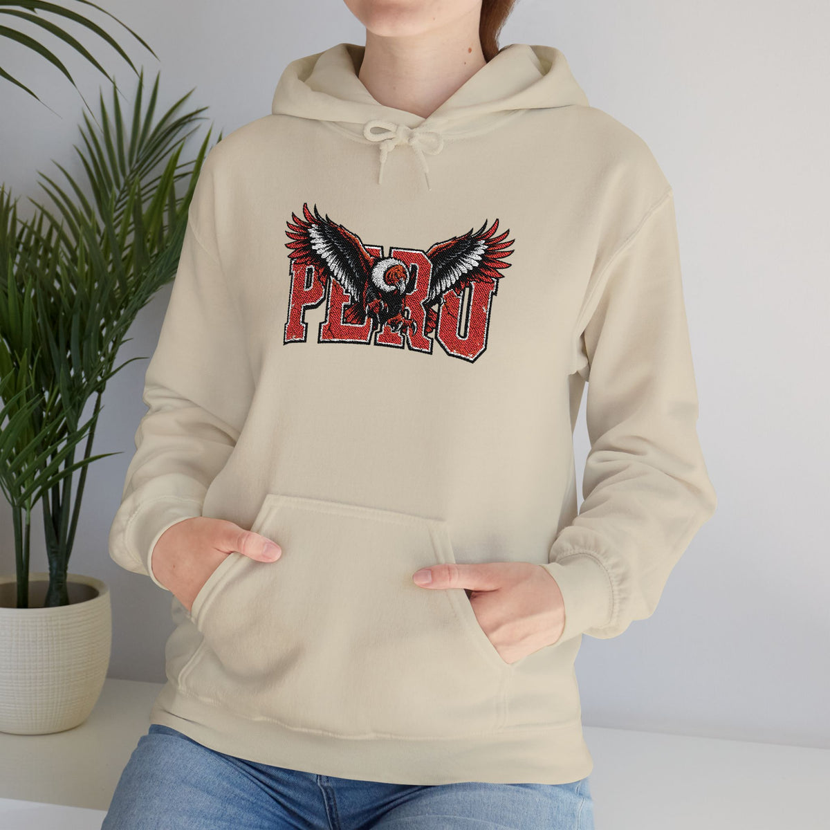 Best Peru Condor Embroidered Hoodie USA