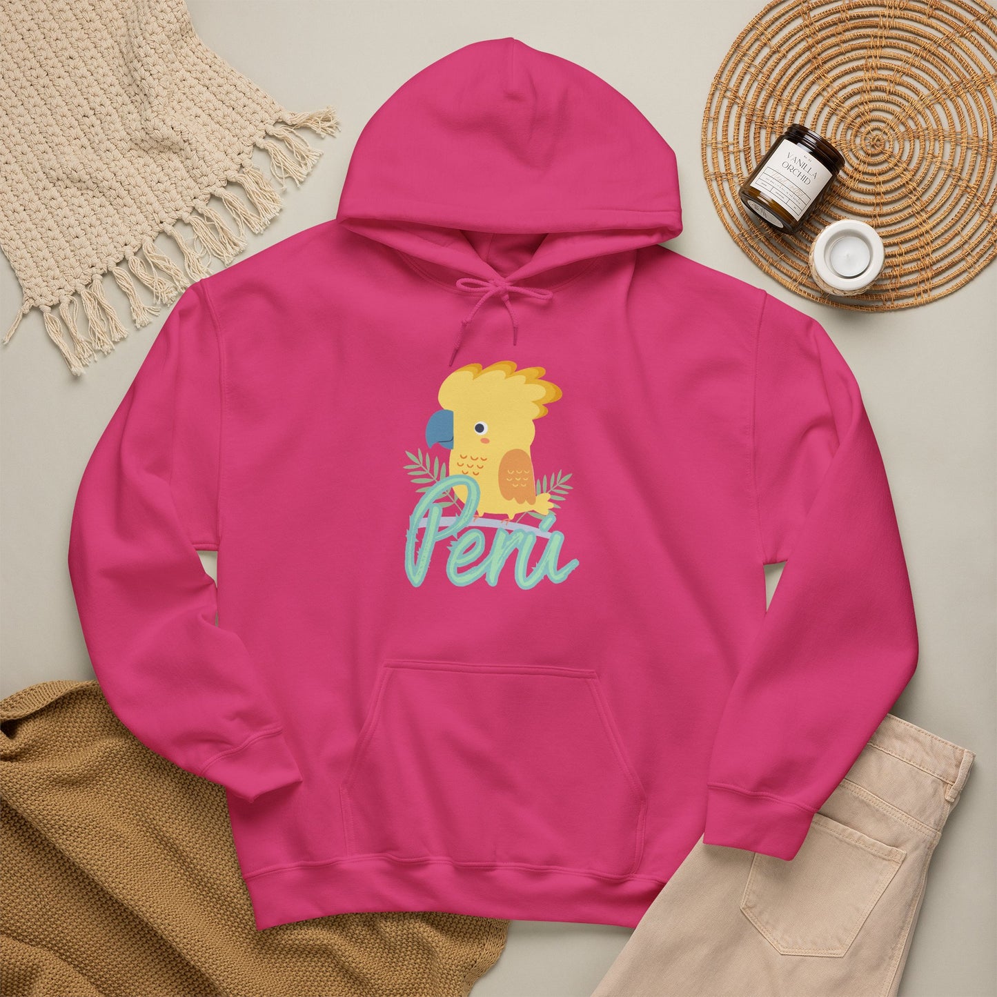Best Peruvian Unisex Hoodie "Peru Cockatoo"