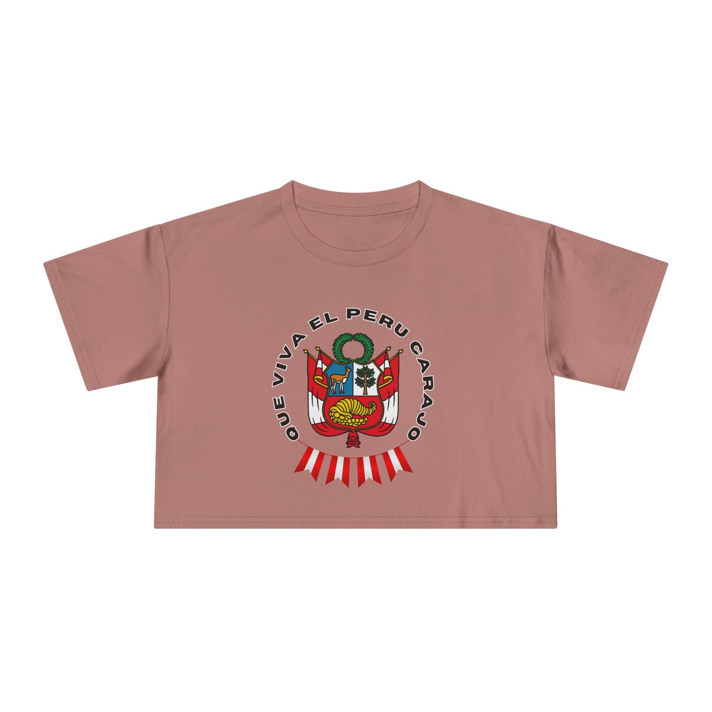 Best Que Viva El Peru Carajo Crop Top | Peruvian Gift USA