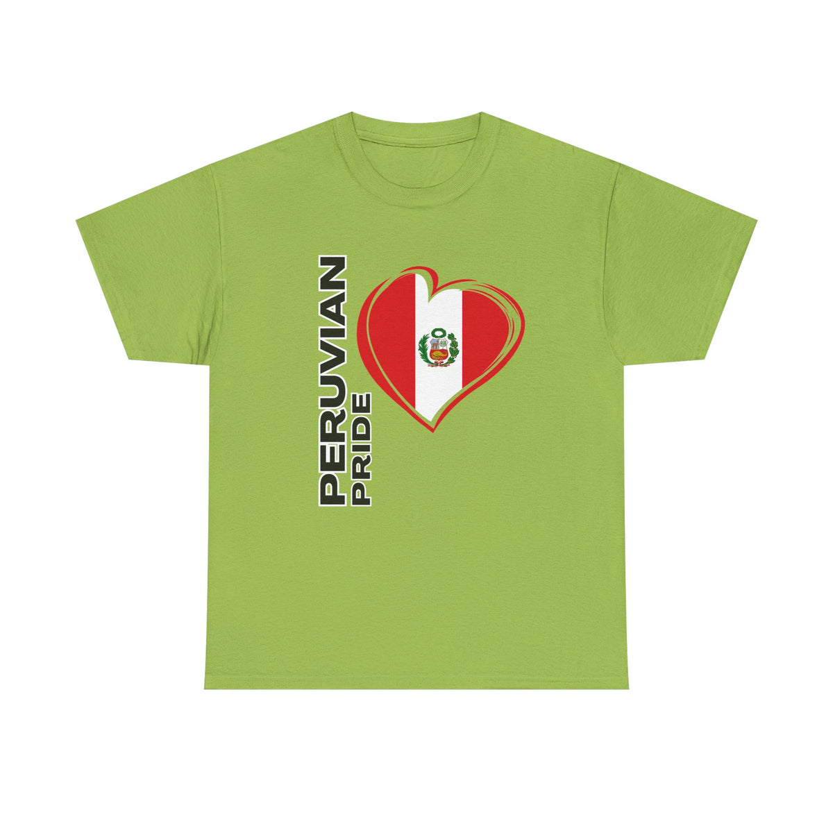 Best Peruvian Pride T-Shirt USA Unisex Flag Heart Tee