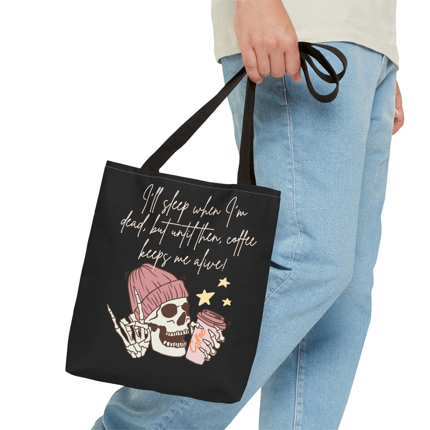 Best Coffee Tote Bag "Coffee keeps me alive"