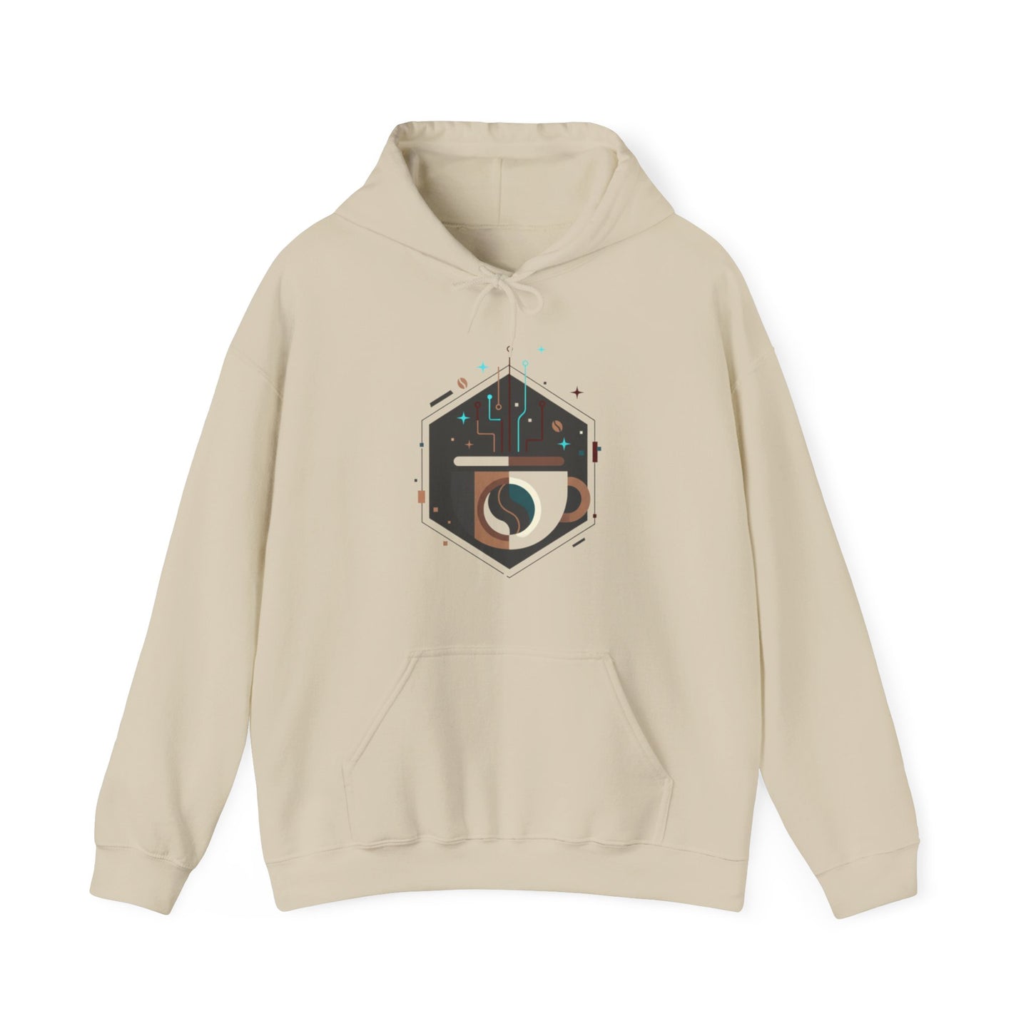 ⚡☕ Tech Coffee Circuit Hoodie USA | Modern Coffee Lovers Hoodie