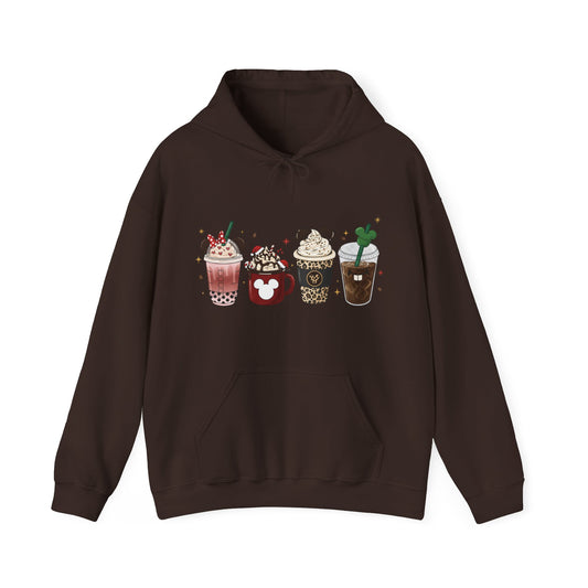 Playful Coffee Drinks Hoodie USA ☕✨ – Unisex Hoodie for Coffee Lovers