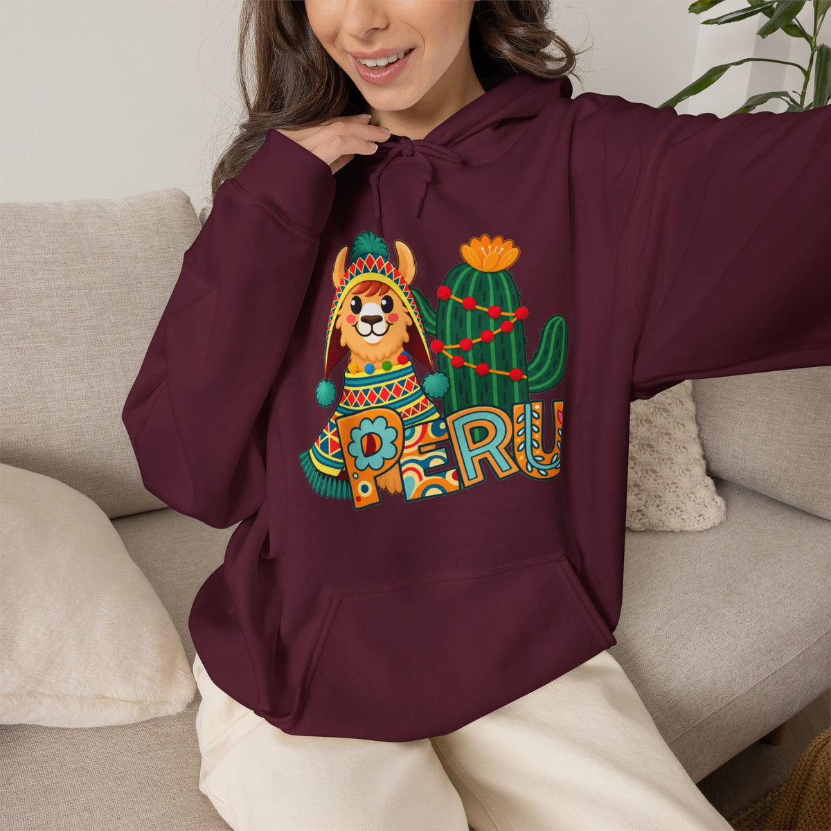Best Chullo Llama Peru Hoodie - Cute Andean Poncho Gift