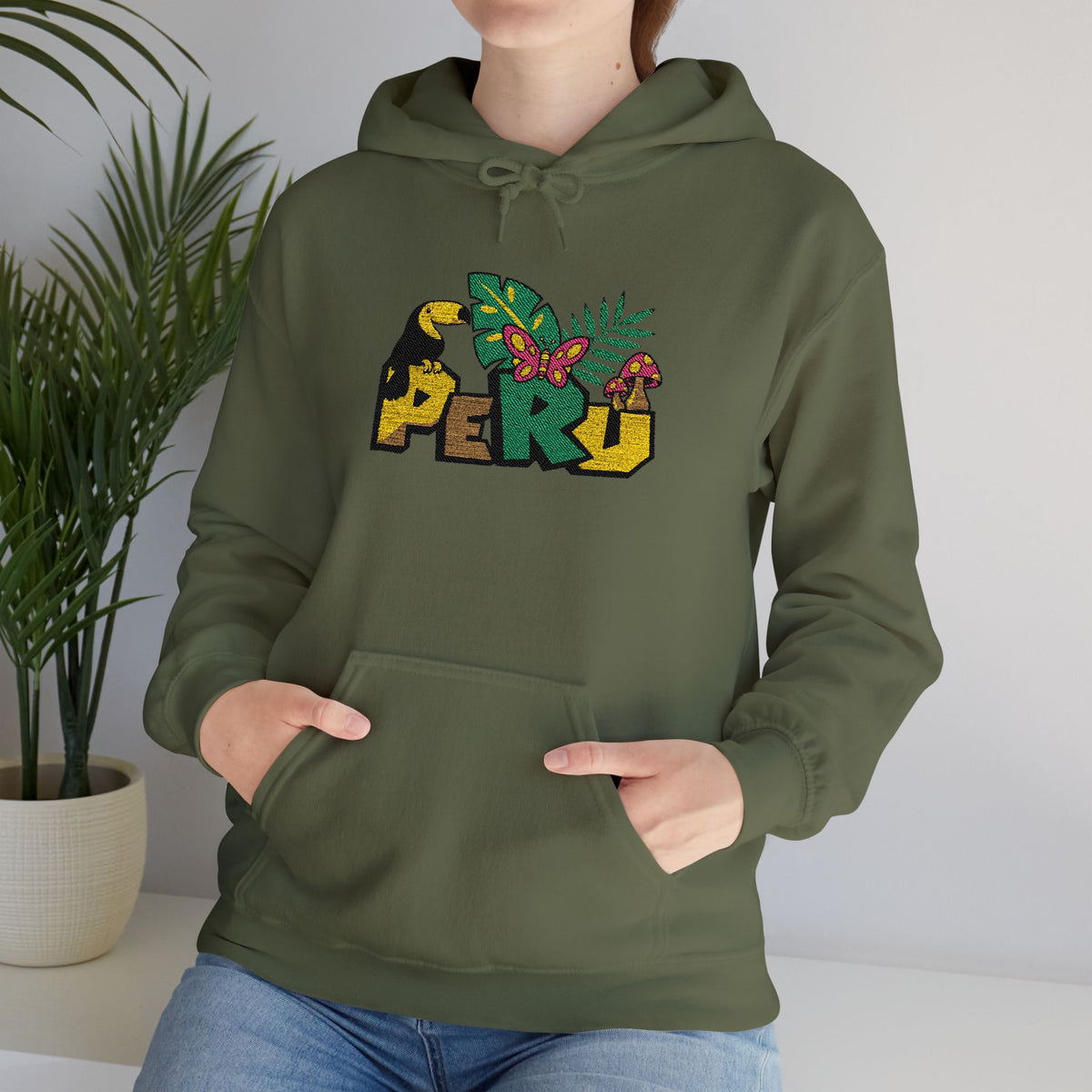 Best Peru Jungle Hoodie - Embroidered Toucan Amazon Gift