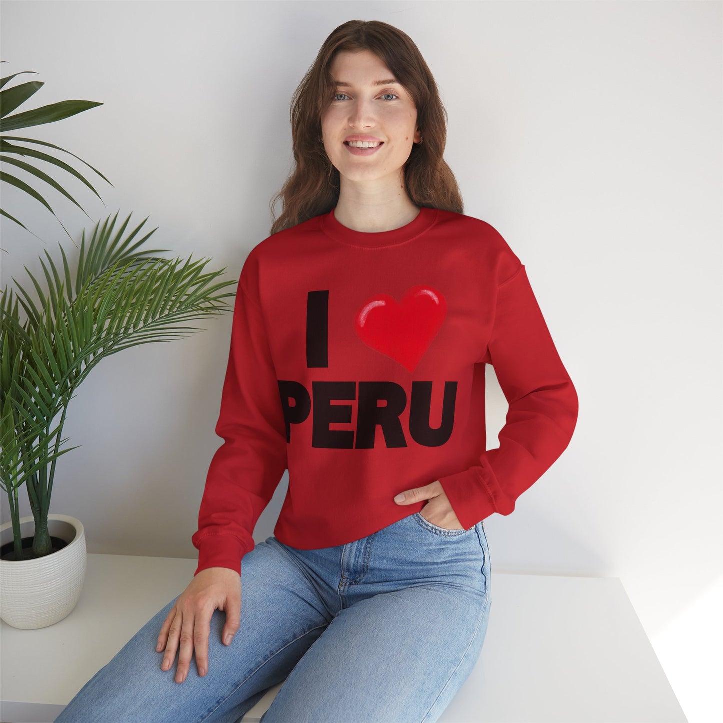 Best Unisex Sweatshirt Peruvian Inspired "I Love Peru"