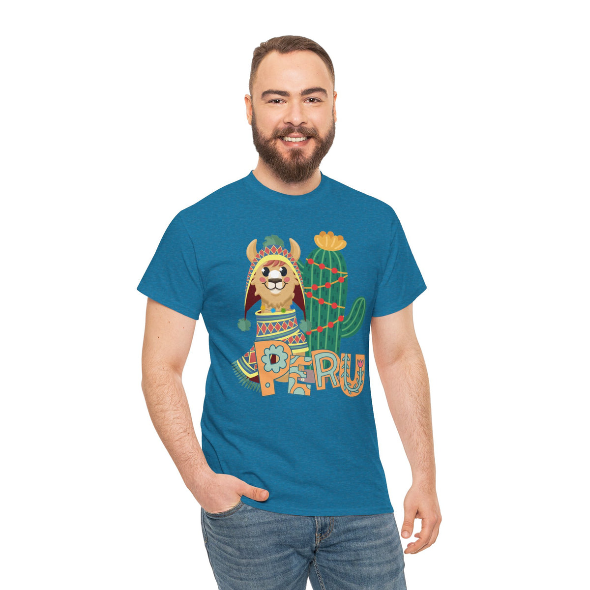 Best Peru Chullo Llama T-Shirt USA — Peruvian Pride Tee