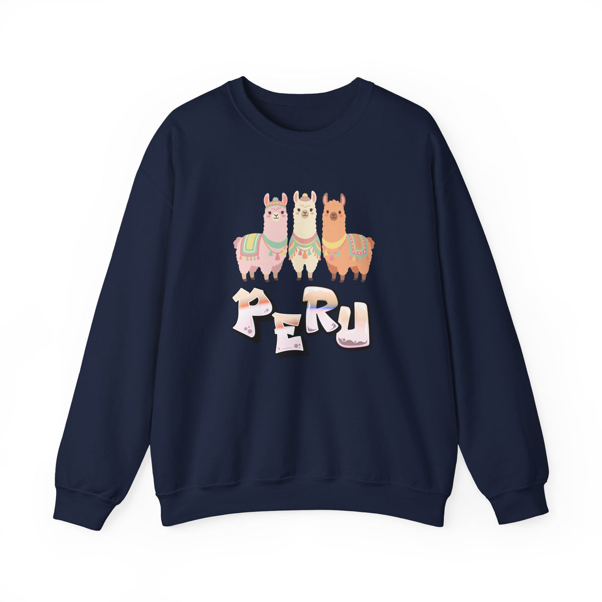 Best Pastel Llama Peru Sweatshirt - Cute Llamas Crewneck