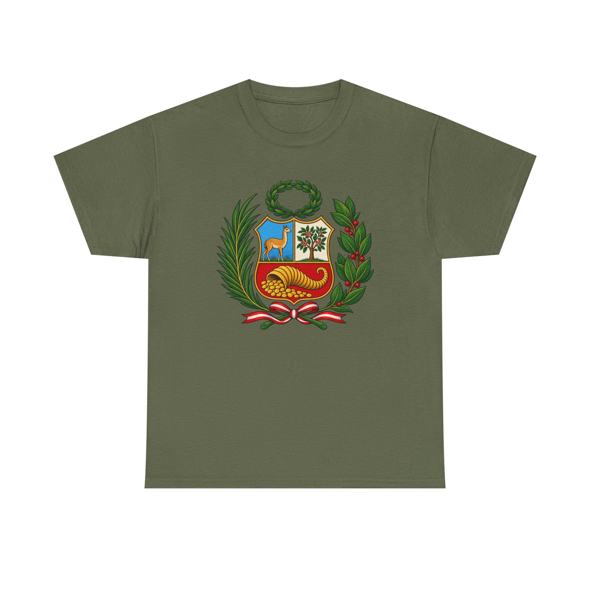 Best Peru Coat of Arms T-Shirt - Escudo Nacional Tee Gift