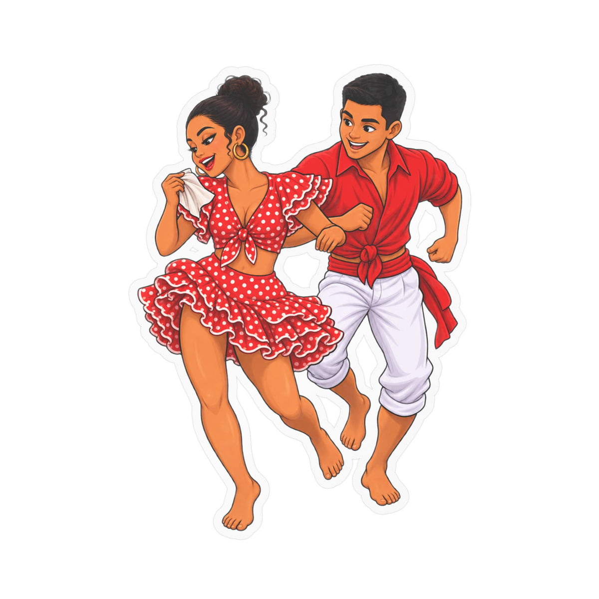 Best Afro-Peruvian Dance Sticker - Festejo Dancers Decal