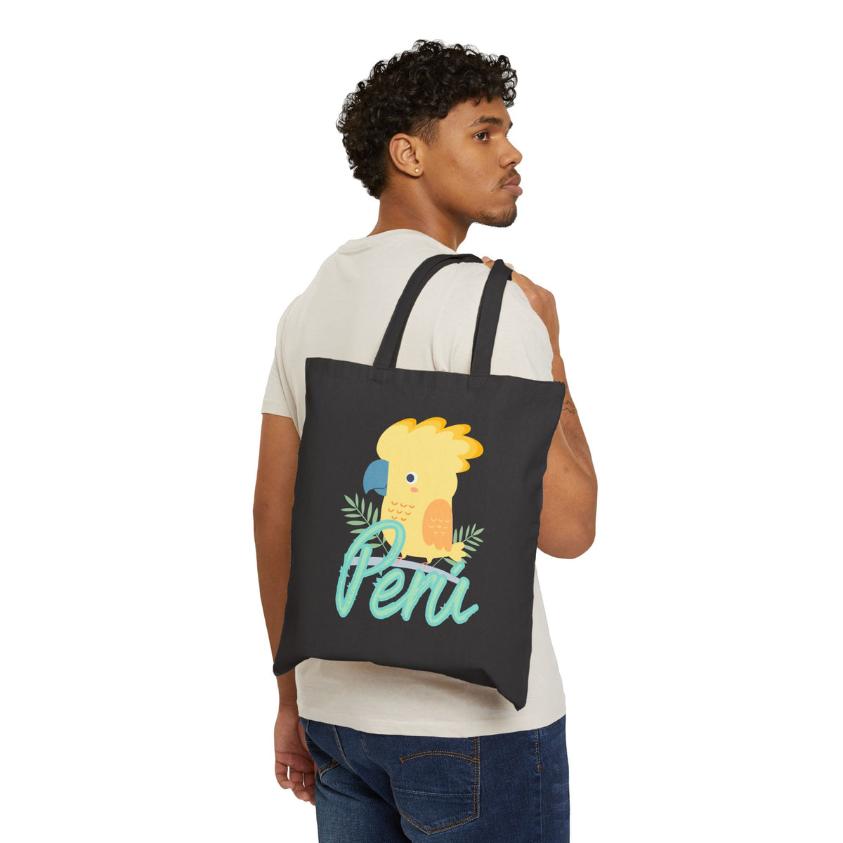 Best Peruvian Canvas Tote Bag "Gallito de las Rocas"