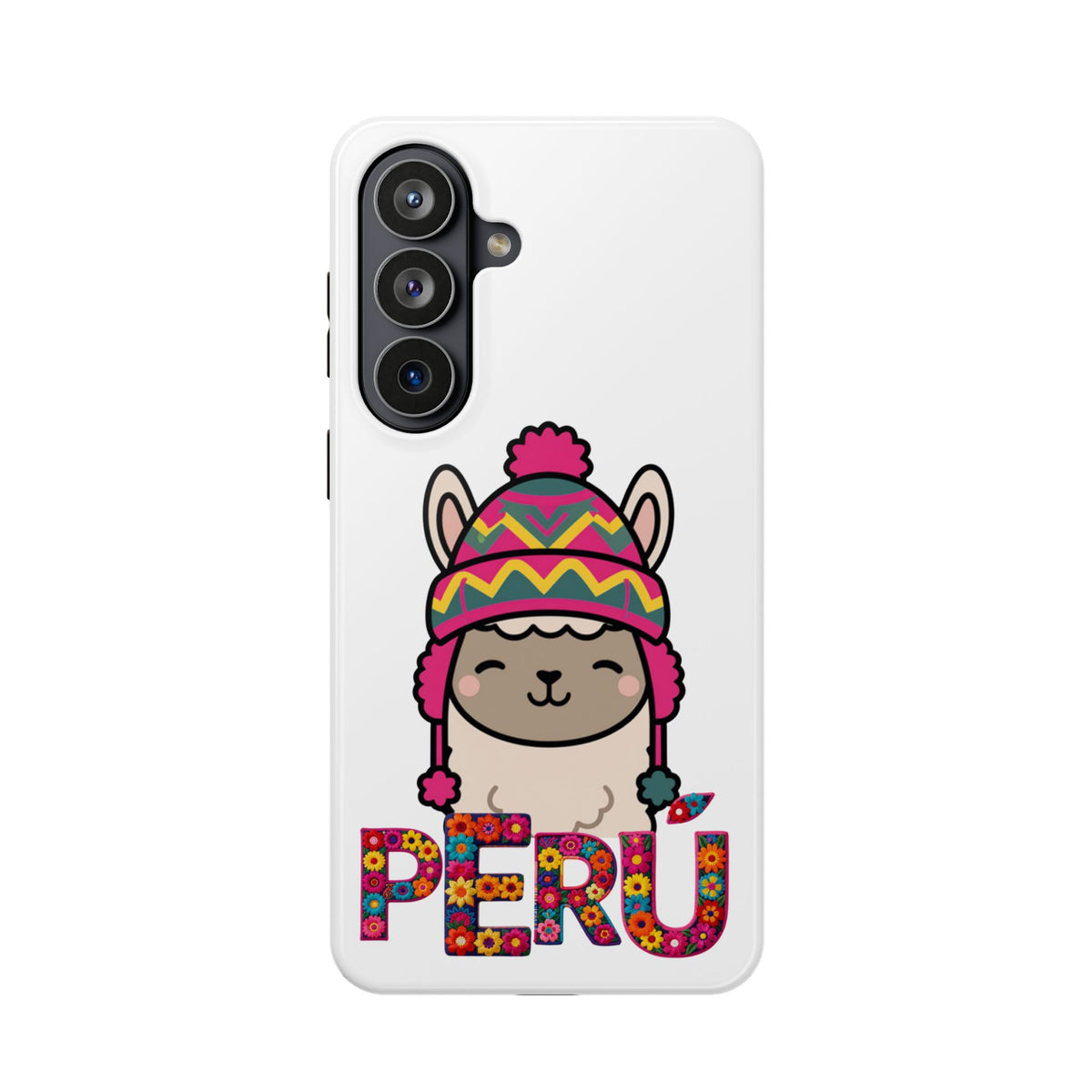 Best Peru Phone Case – Cute Llama with Chullo | Peruvian Gift