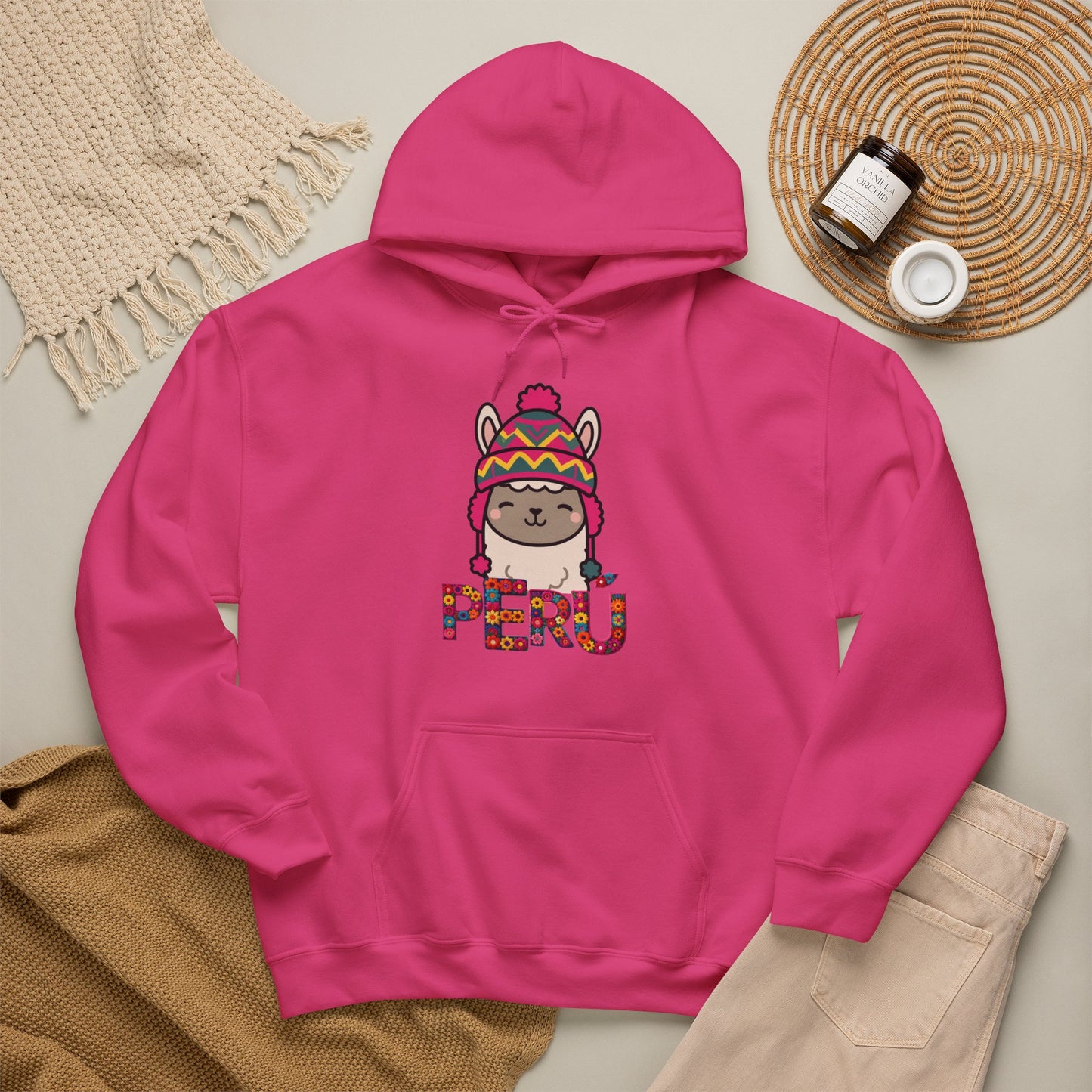 Best Peru Llama Chullo Hoodie - Cute Peruvian