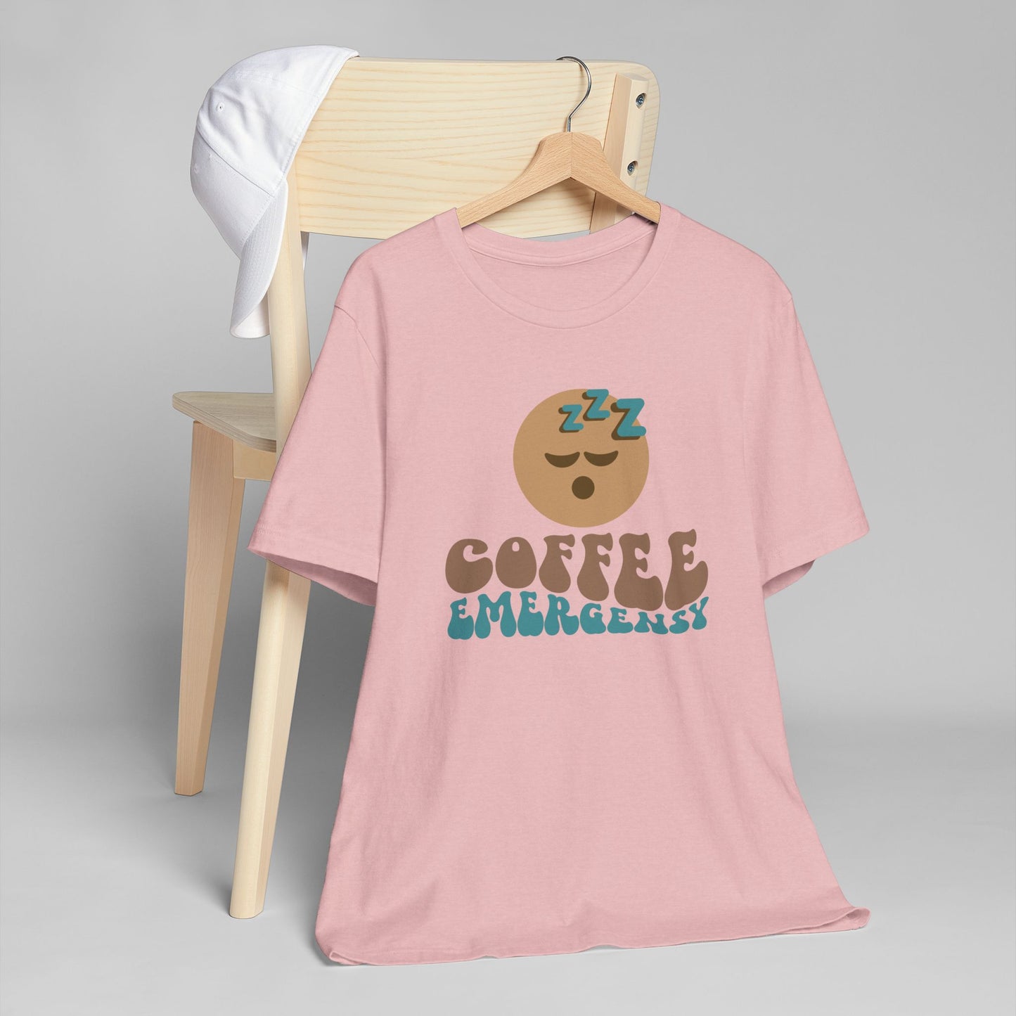 Coffee Emergency T-Shirt 😴☕ Funny Coffee Graphic Tee for Coffee Lovers (USA Shipping)
