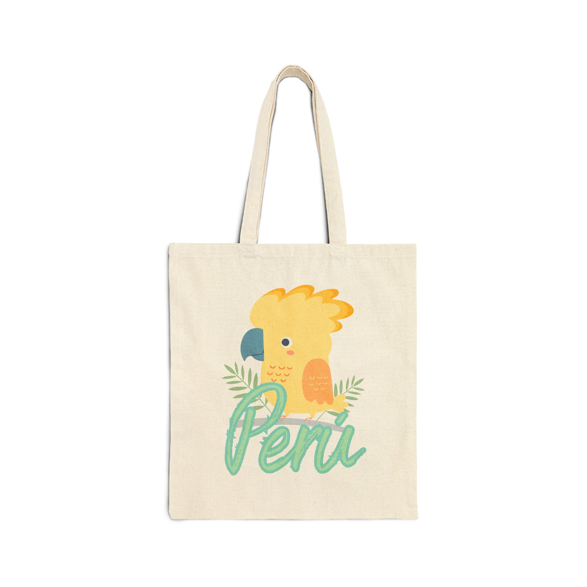 Best Peruvian Canvas Tote Bag "Gallito de las Rocas"