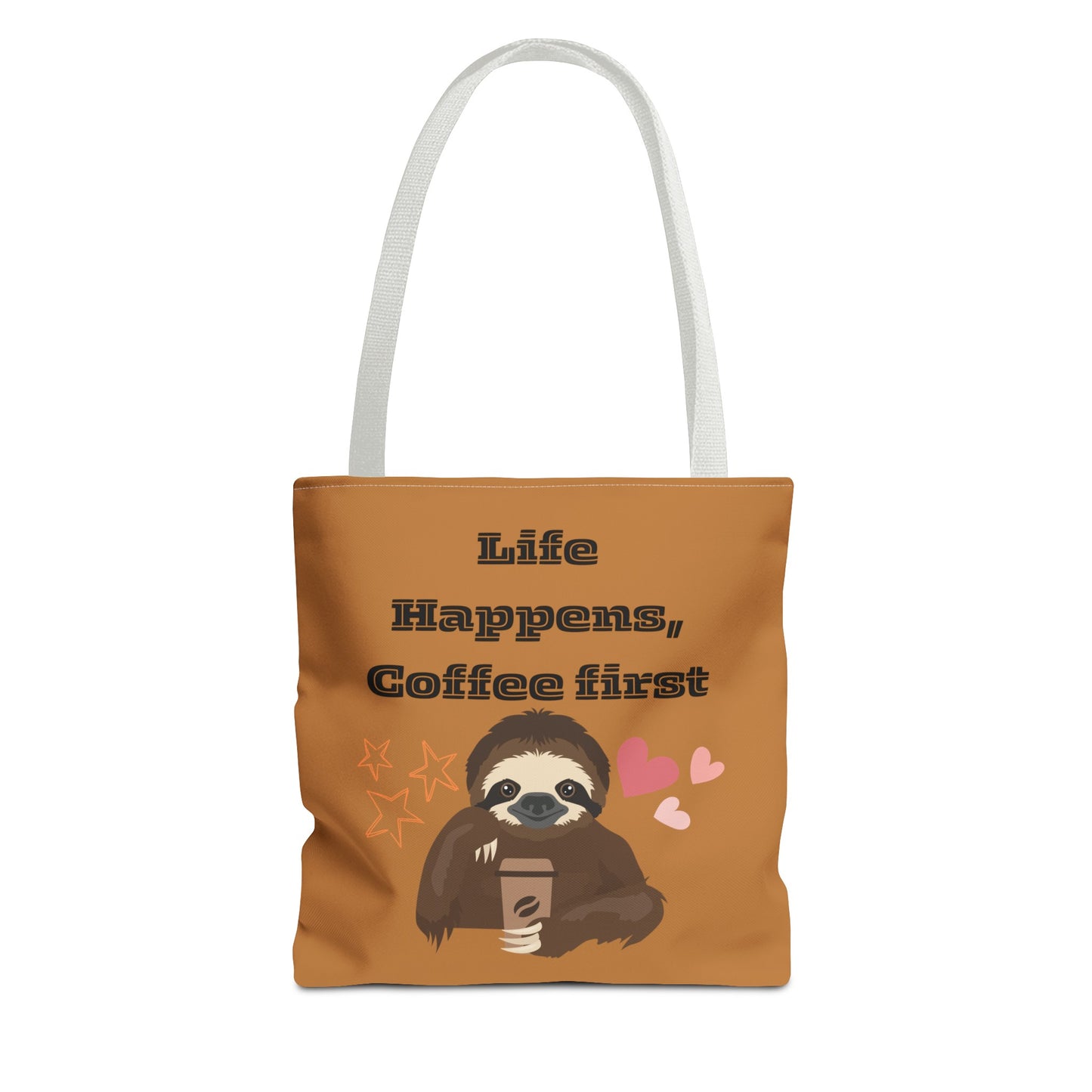 Best Coffee Tote Bag "Life Happens, Coffee First"