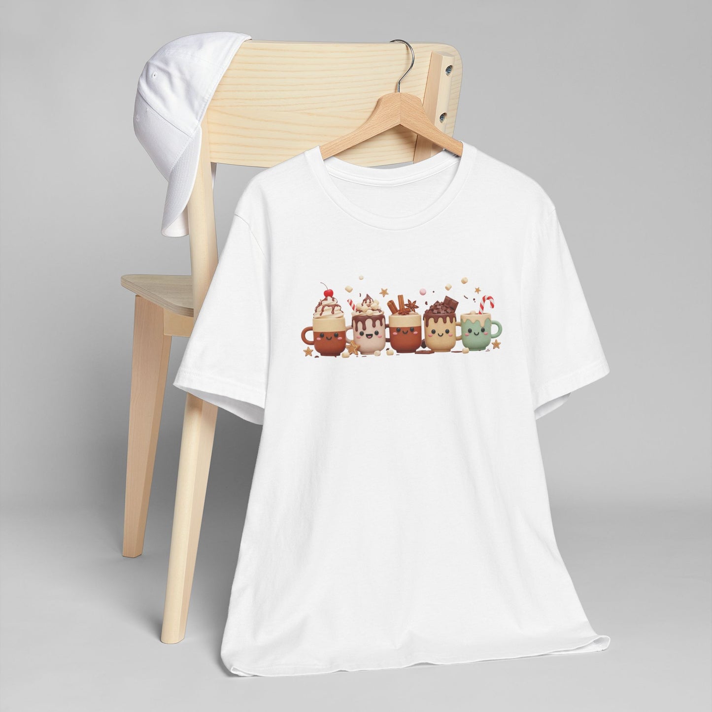 🍫☕ Cute Holiday Cocoa Mugs T-Shirt USA | Festive Coffee Tee