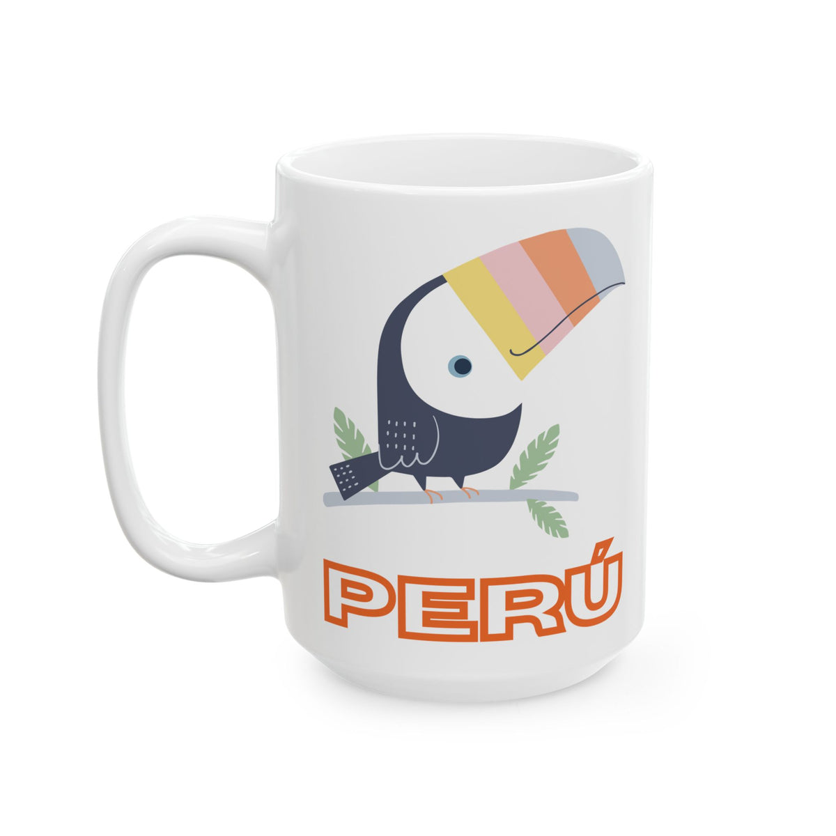 Best Peruvian Ceramic Coffee Mug "Peru Tucán"