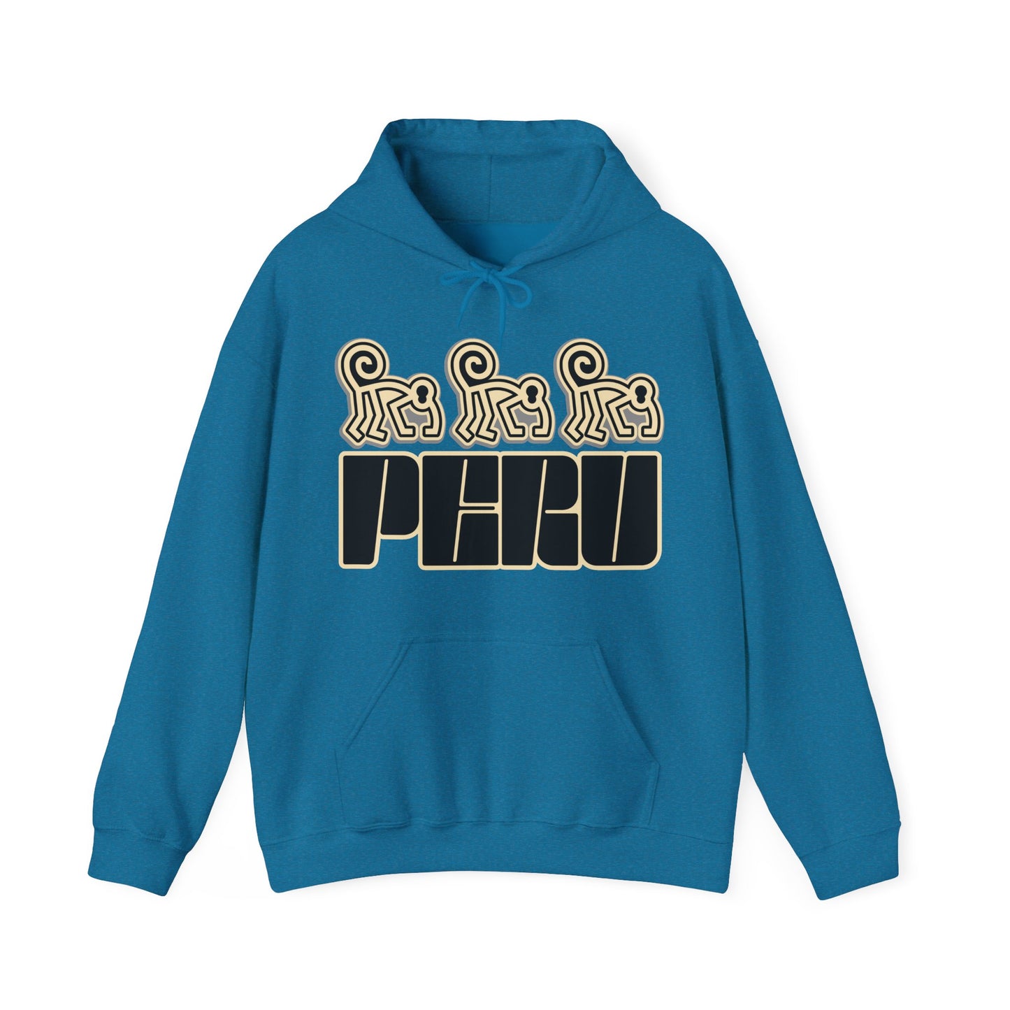 Best Peru Nazca Monkey Hoodie - Peruvian Pullover