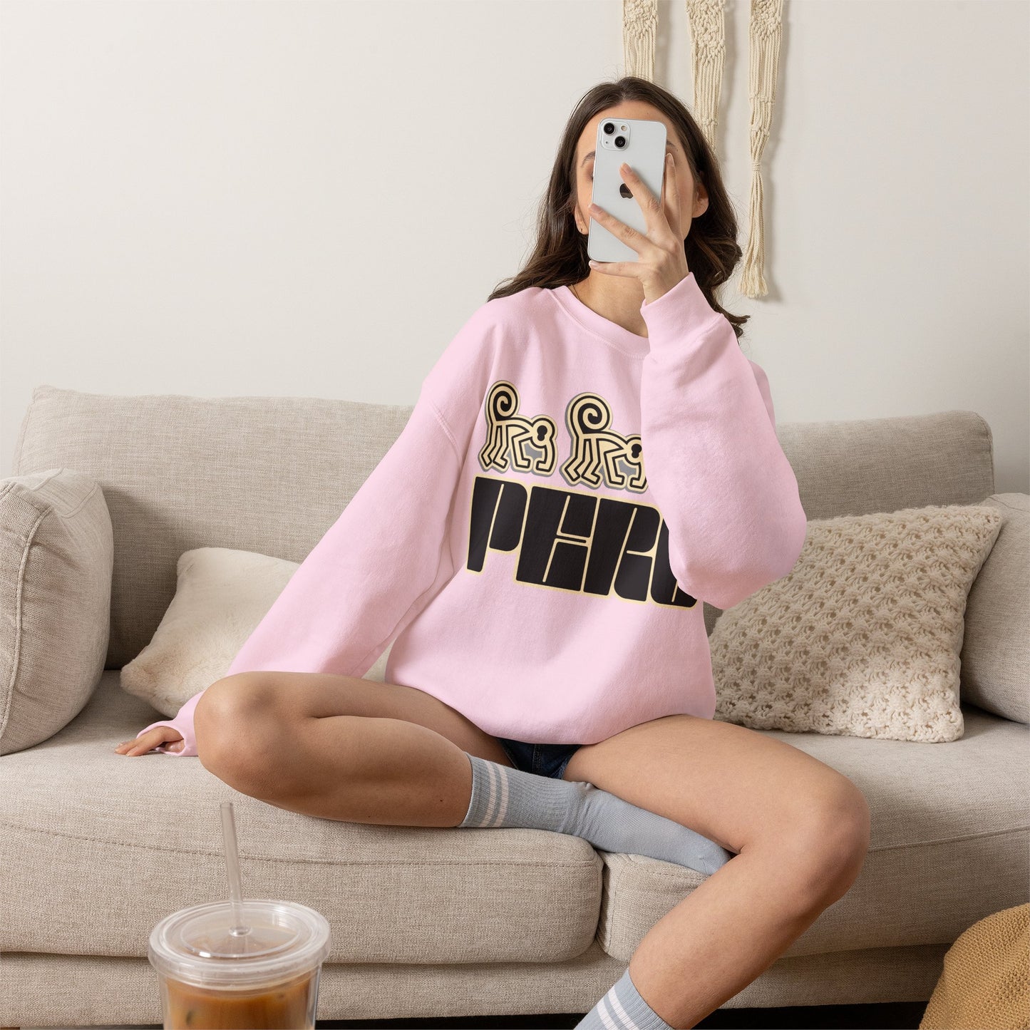 Best Peru Nazca Monkey Sweatshirt - Peruvian Crewneck