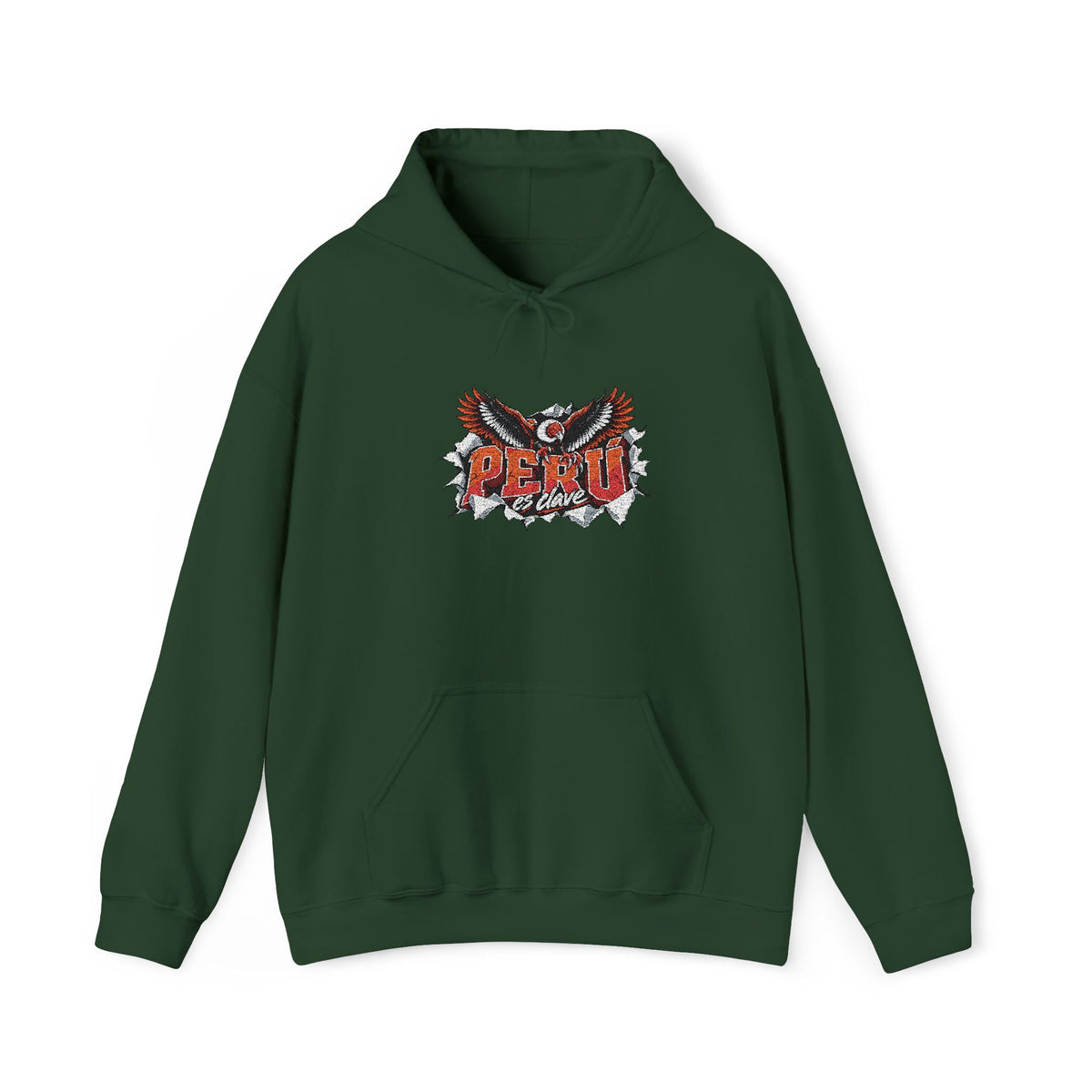 Best Perú es Clave Condor Hoodie - Embroidered Andean Gift