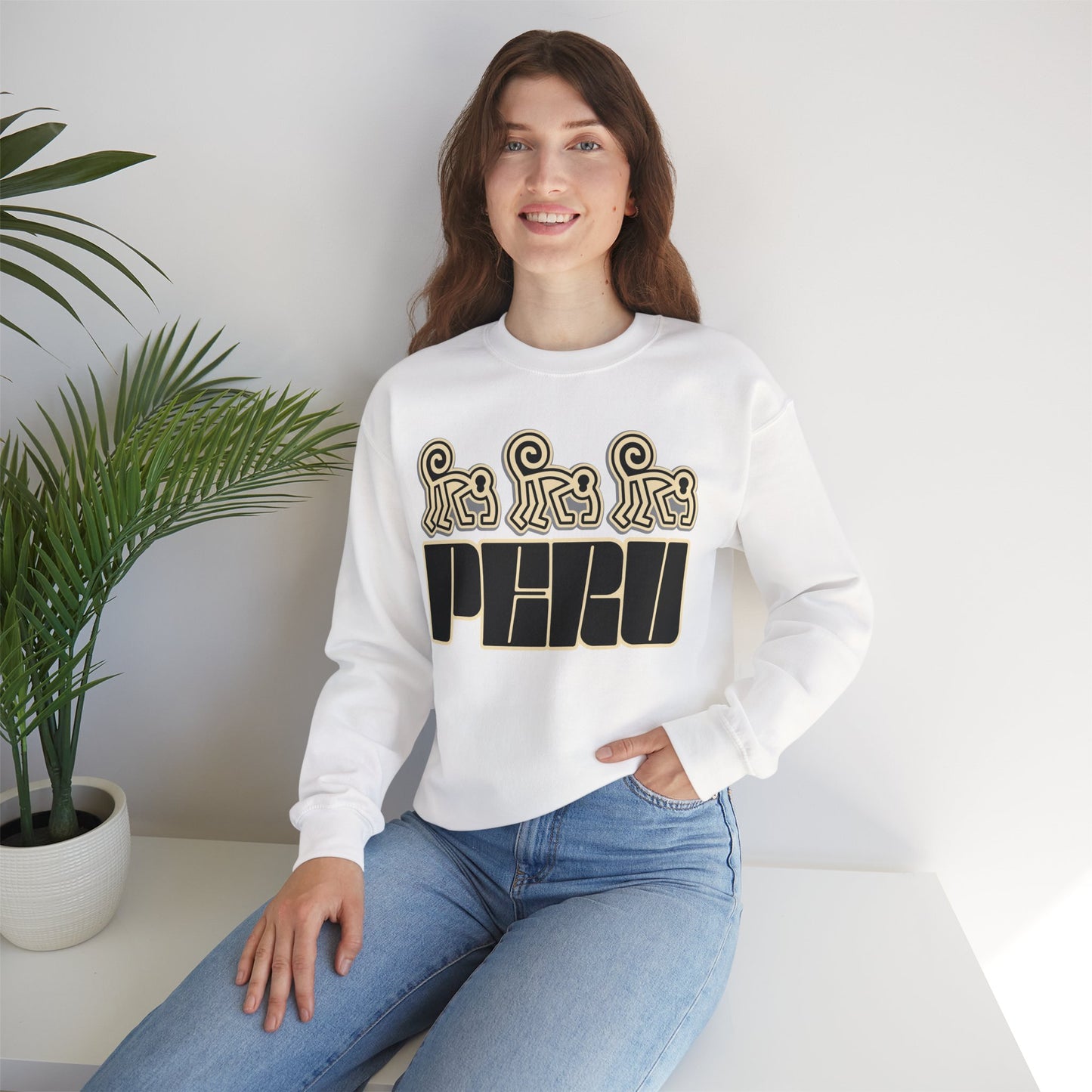 Best Peru Nazca Monkey Sweatshirt - Peruvian Crewneck