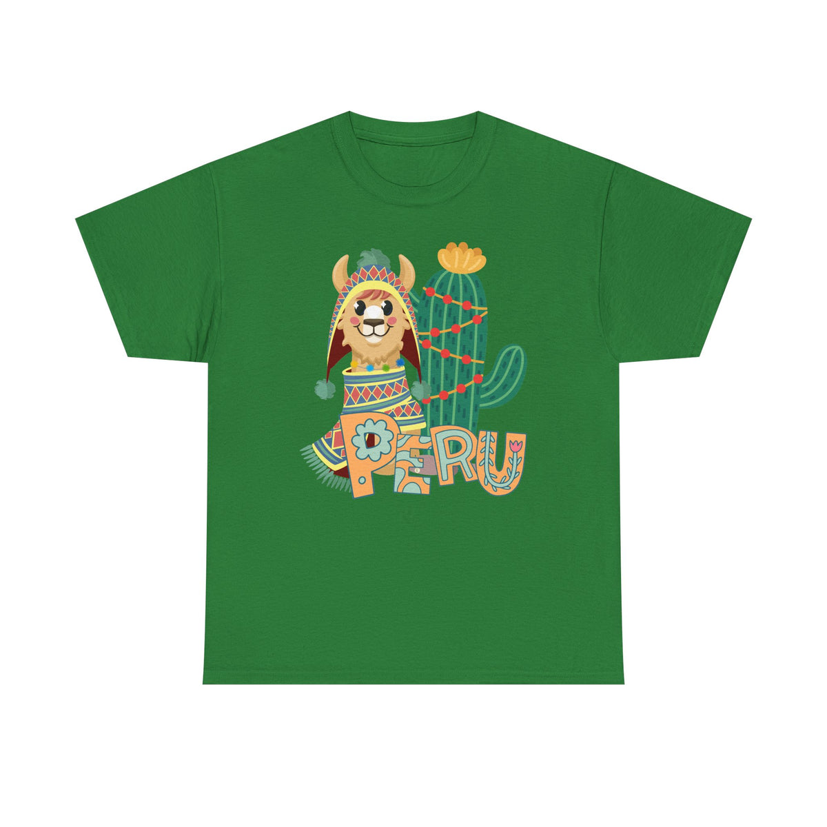 Best Peru Chullo Llama T-Shirt USA — Peruvian Pride Tee