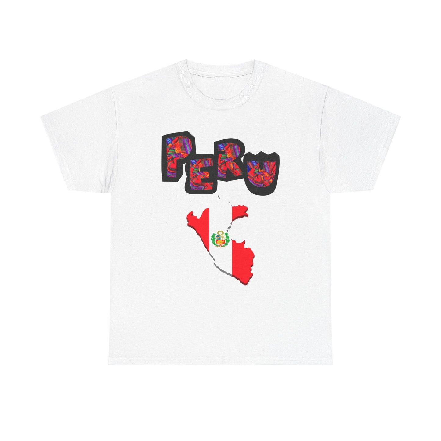 Best Peruvian T-shirt USA Unisex | Peru Map Flag Tee