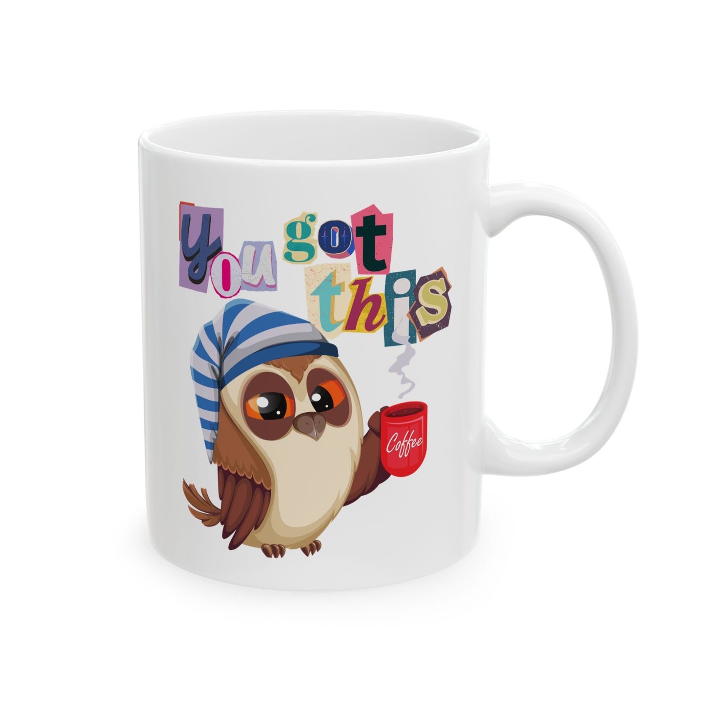 Best White Coffee Mug with Sleepy Owl's Coffee Quest: Daybreak Dreamer