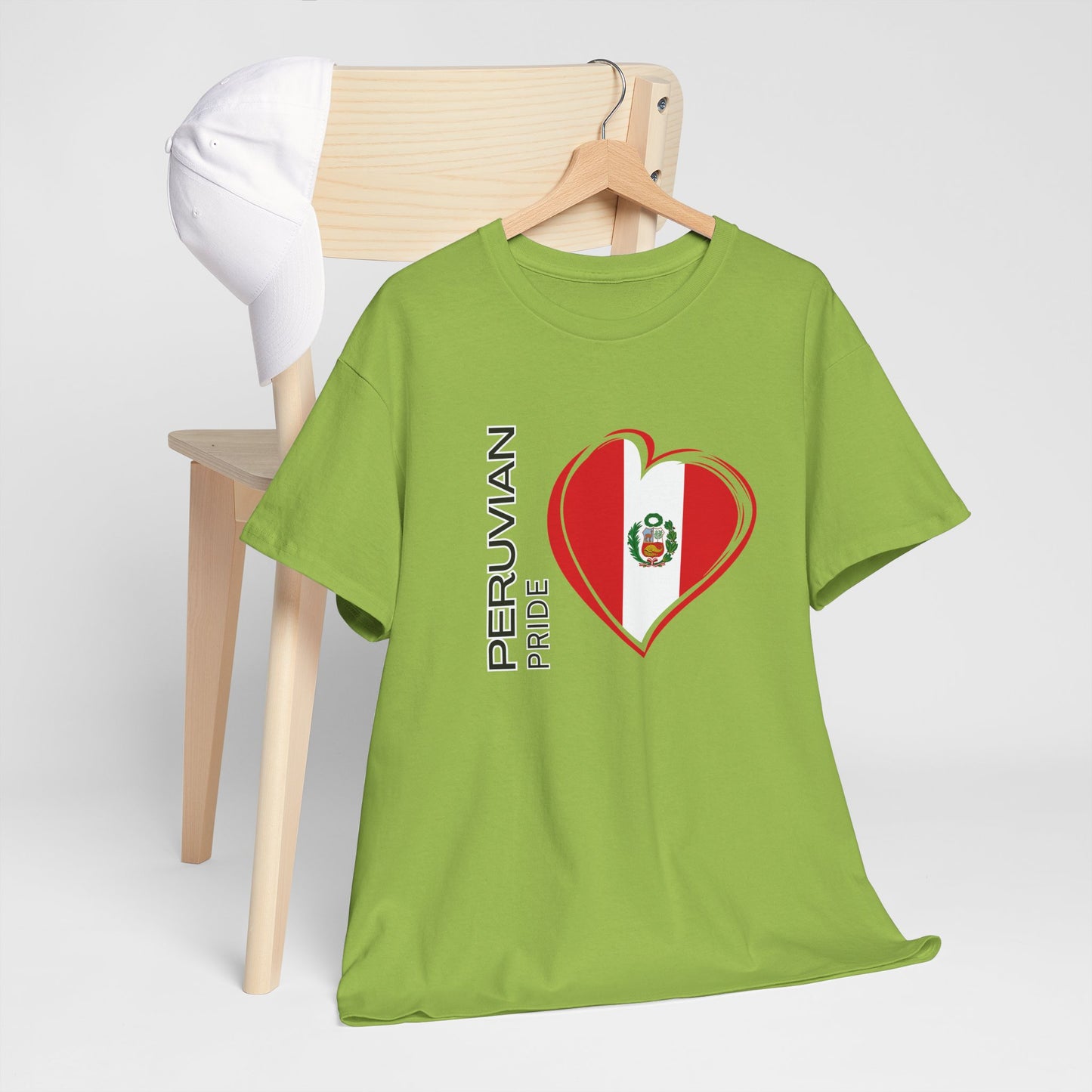 Best Peruvian Pride T-Shirt USA Unisex Flag Heart Tee
