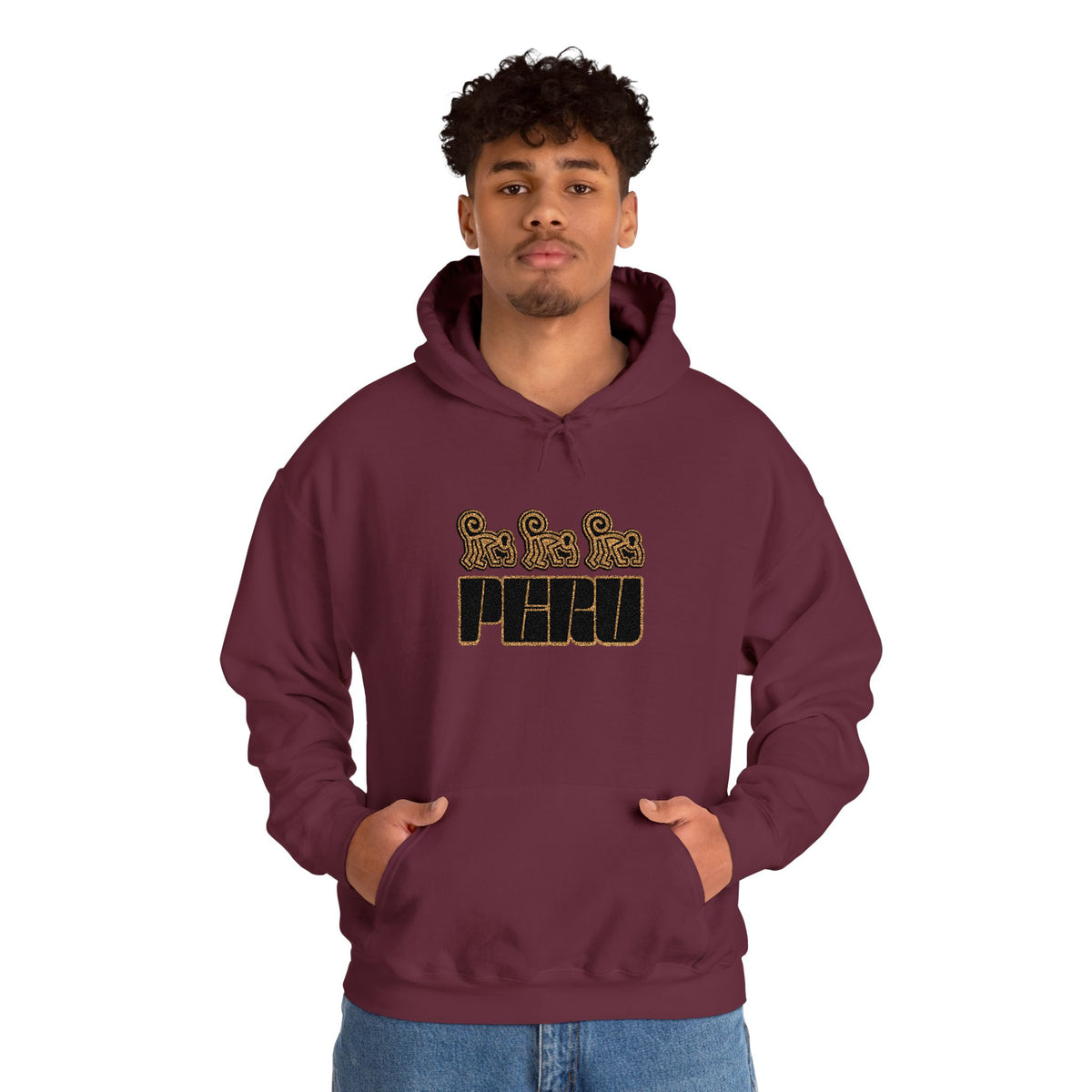 Best Nazca Lines Hoodie - Embroidered Monkey Peru Gift