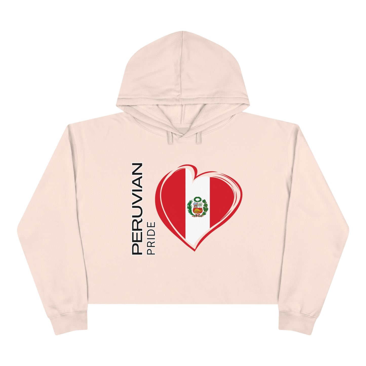 Peruvian Crop Hoodie "Peru Flag"