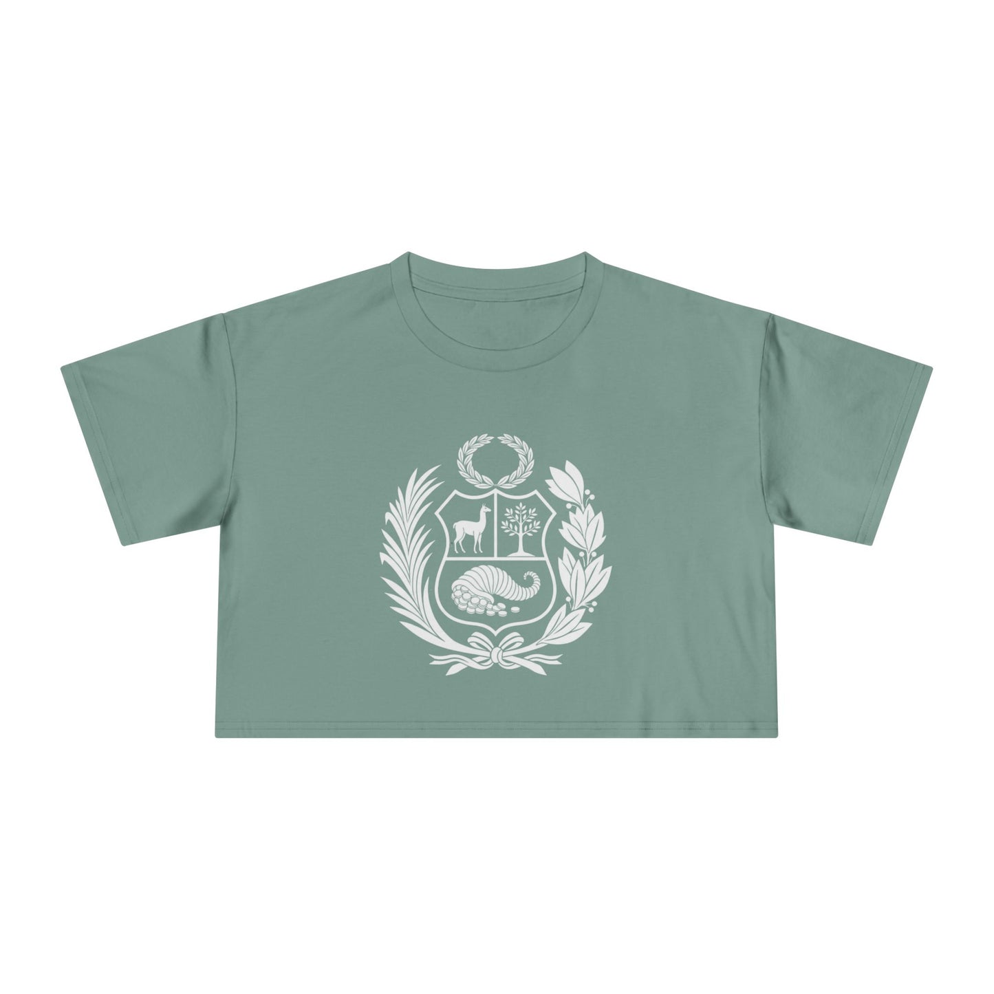 Best Peru Coat of Arms Crop Top | Peruvian Gift USA