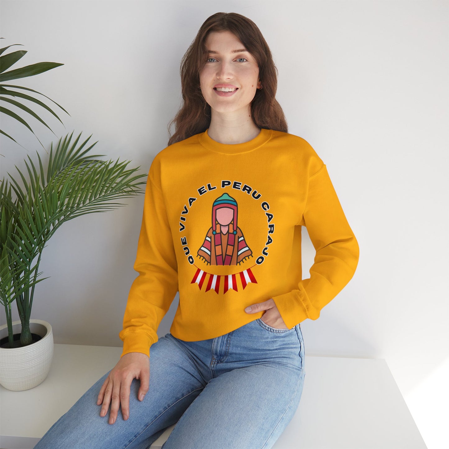 Best Peruvian Unisex Sweatshirt "Que Viva El PERU Carajo"