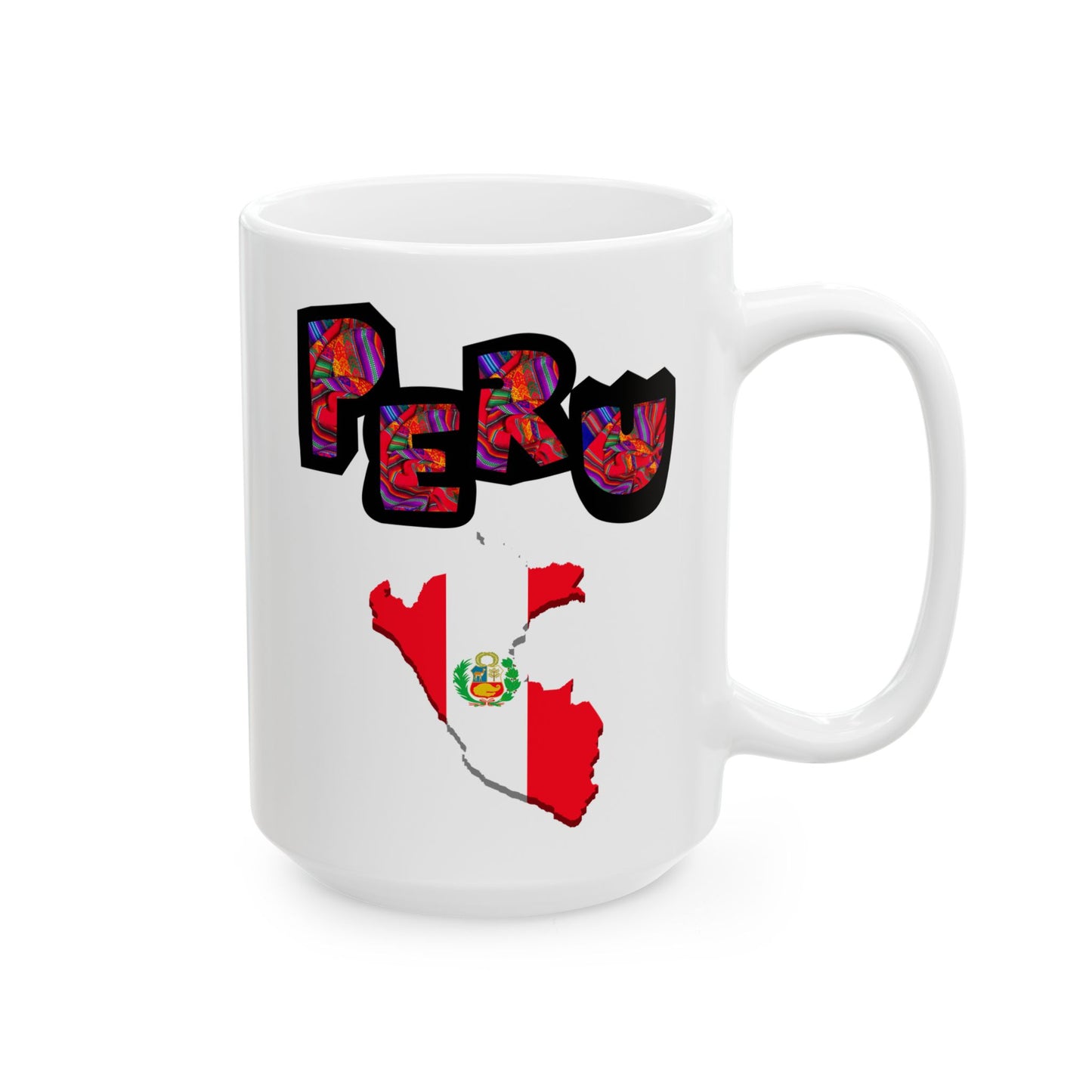 Best Peru Flag Map Coffee Mug - Peruvian Pride Gift