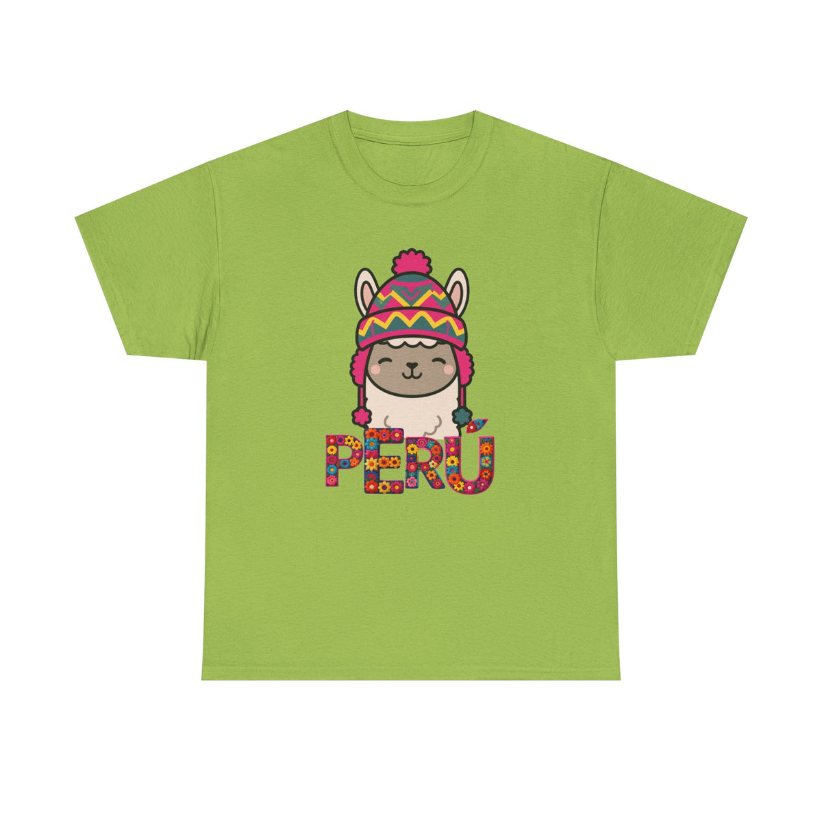 Best Peru Chullo Llama T-Shirt USA Unisex Andean Pride Tee