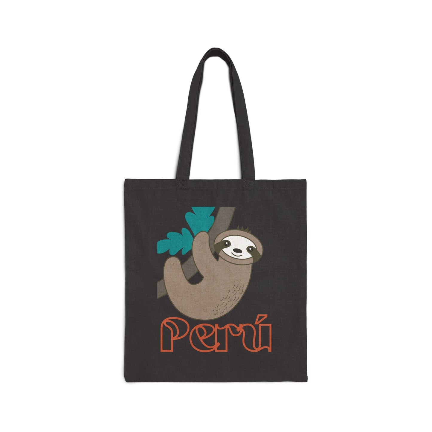 Peruvian Cotton Canvas Tote Bag "Perezozo Peru"