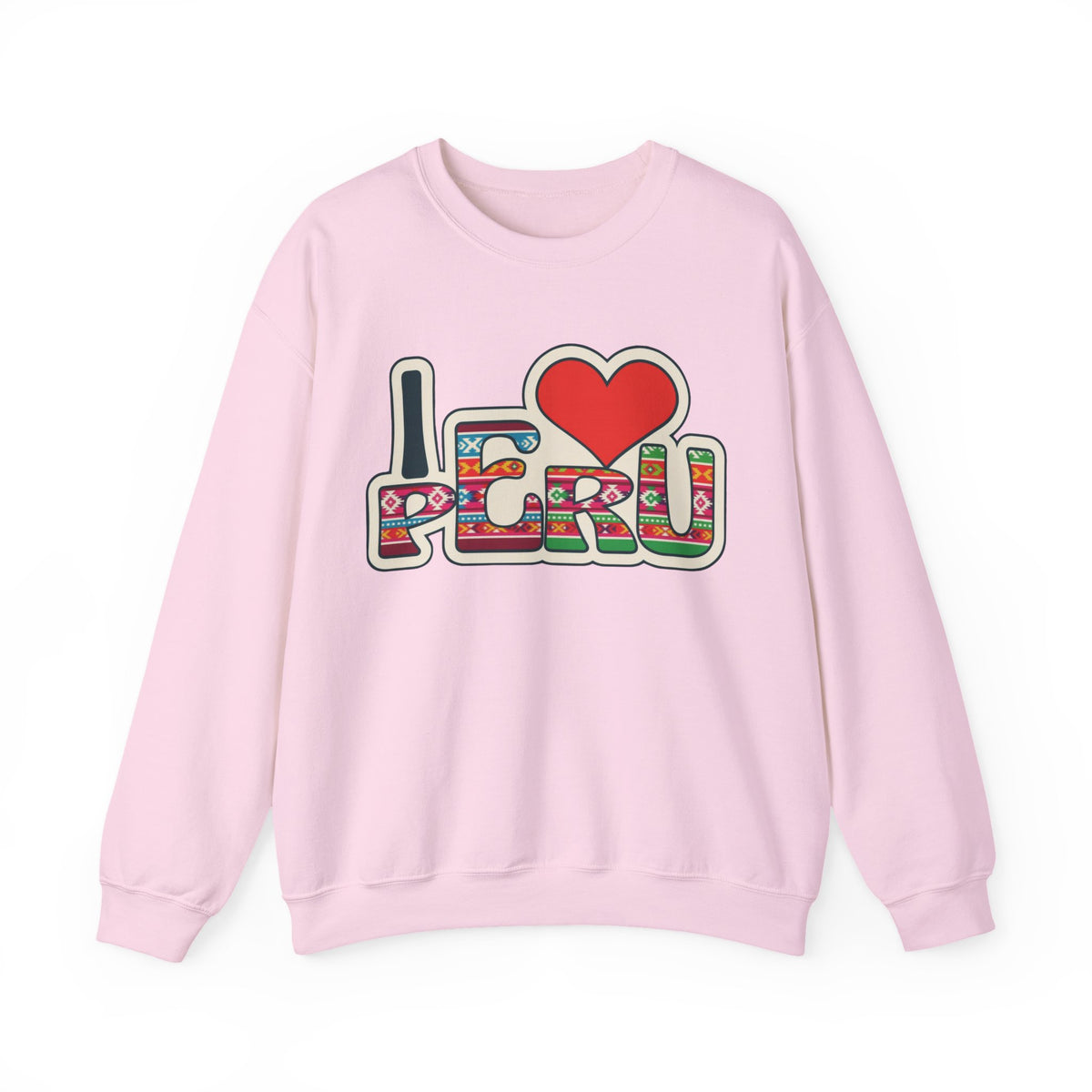 Best I Love Peru Sweatshirt - Andean Textile Crewneck Gift