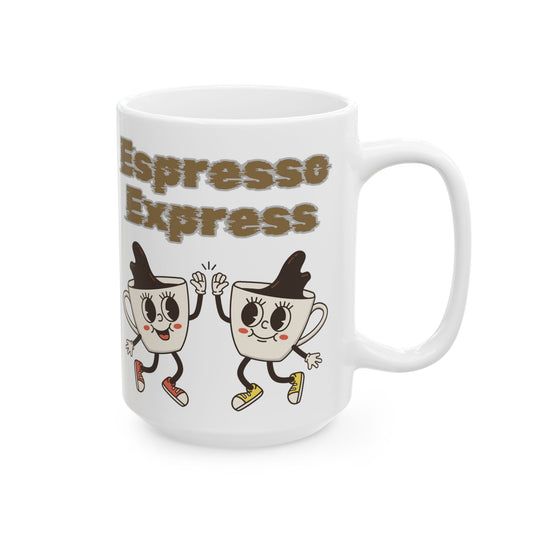 Best White Coffee Mug That's Your Daily Dose of Espresso Joy: Perky Porcelain Pals