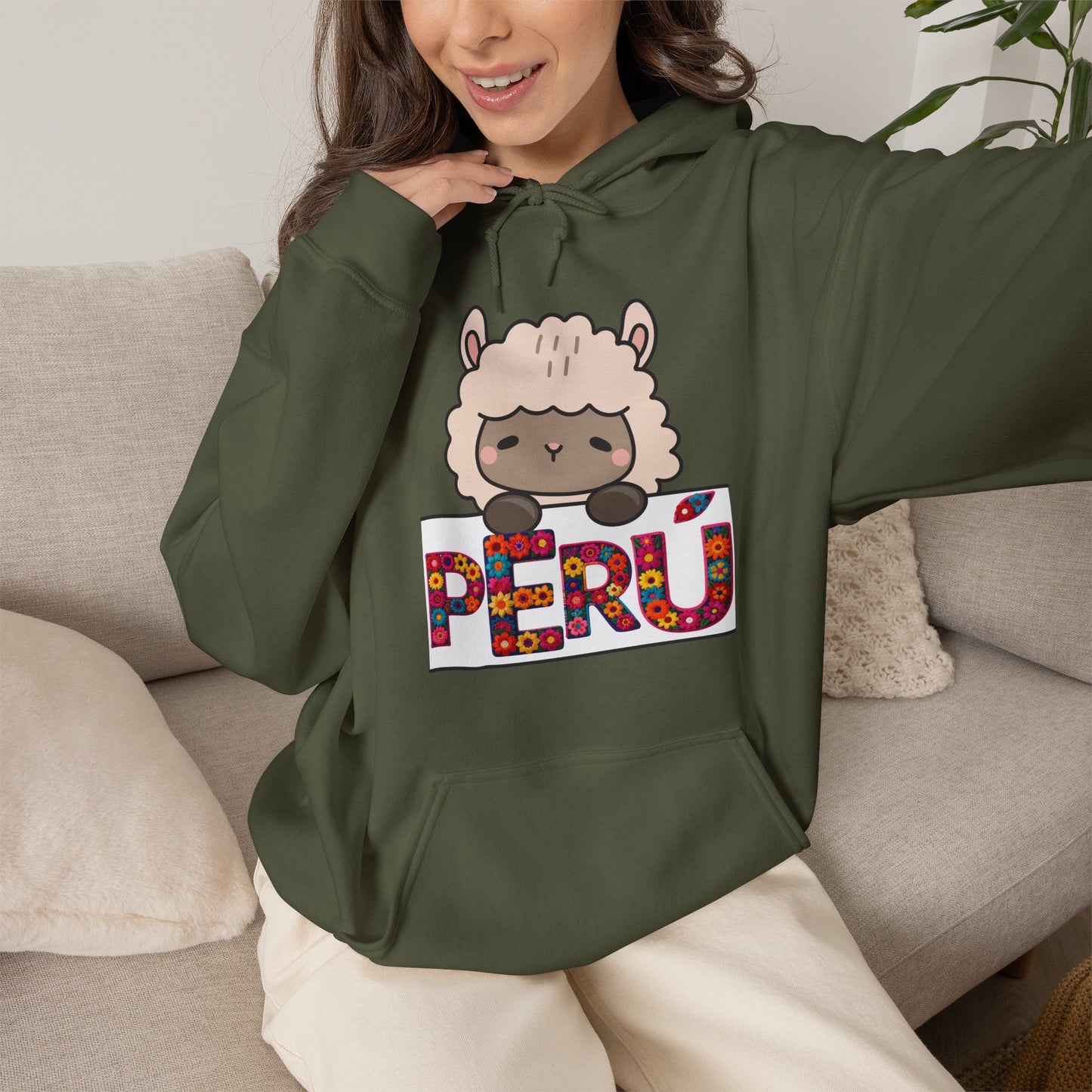 Best Peru Cute Llama Hoodie - Peruvian Pullover