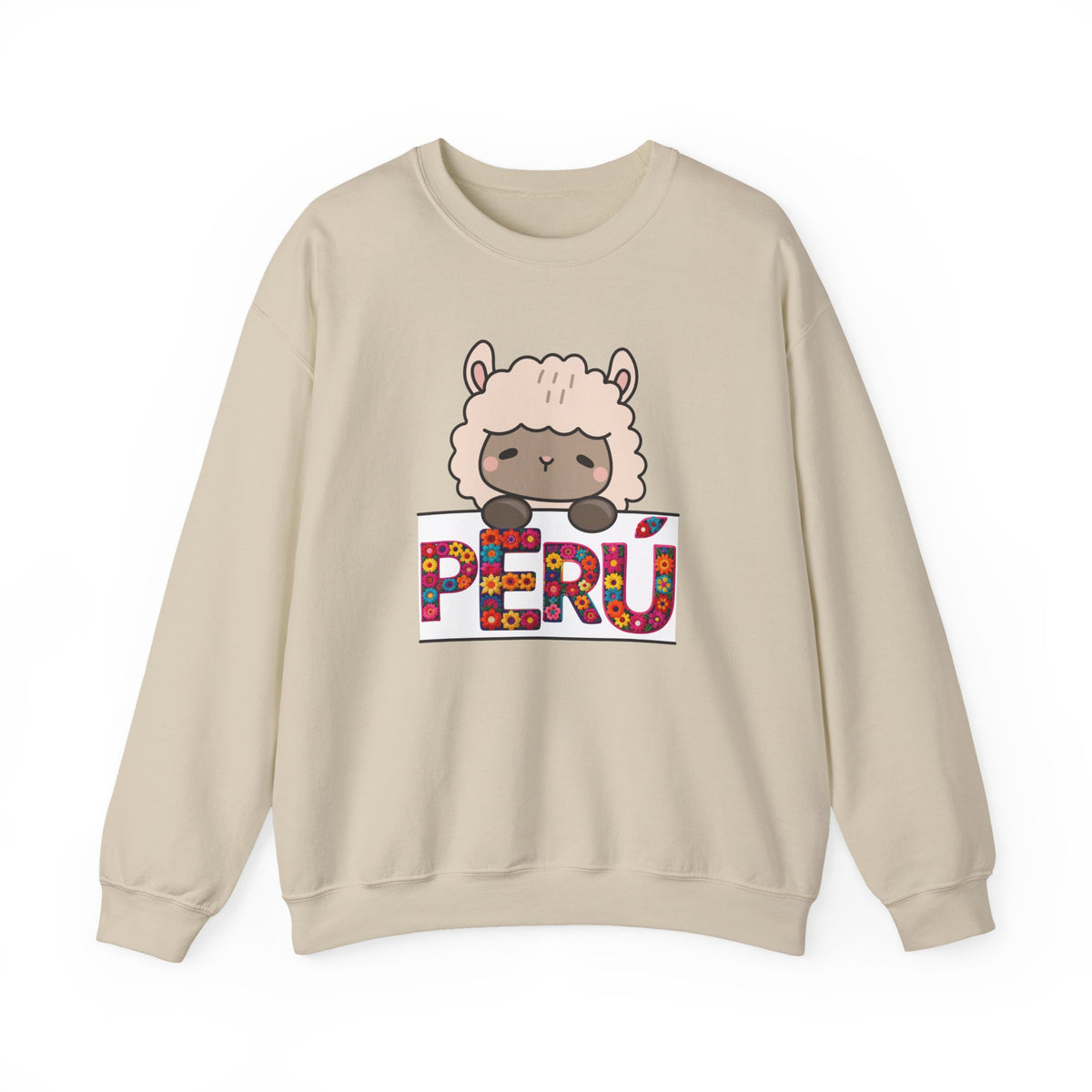 Best Cute Alpaca Peru Sweatshirt - Kawaii Floral Crewneck