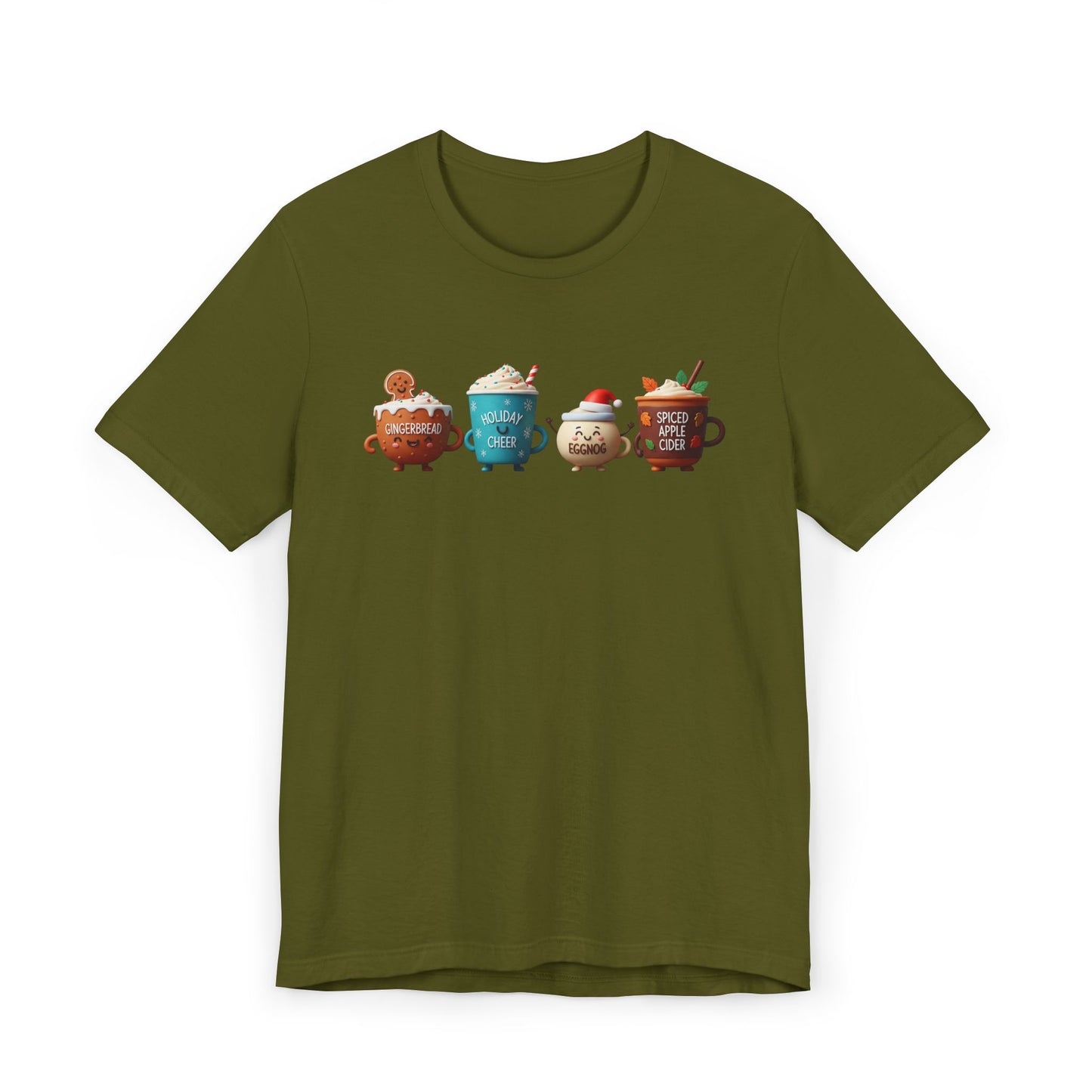 🍪☕ Gingerbread & Holiday Cheer T-Shirt USA | Festive Coffee Tee