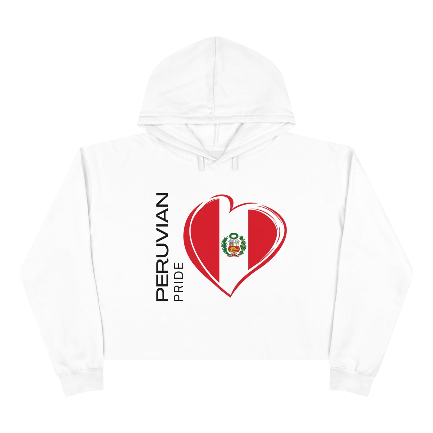 Peruvian Crop Hoodie "Peru Flag"