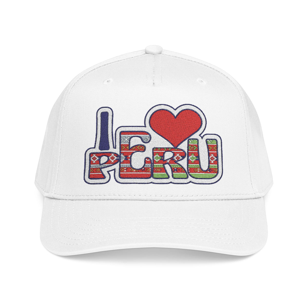 Best I Love Peru Hat - Embroidered Andean Textile Cap