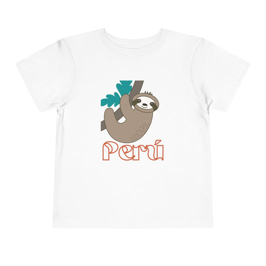 Best PeruvianToddler Short Sleeve Tee "Peru Perezozo"